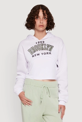 1989 Brooklyn Hooded Shrug Sweatshirt and Caged Back Cami Internet