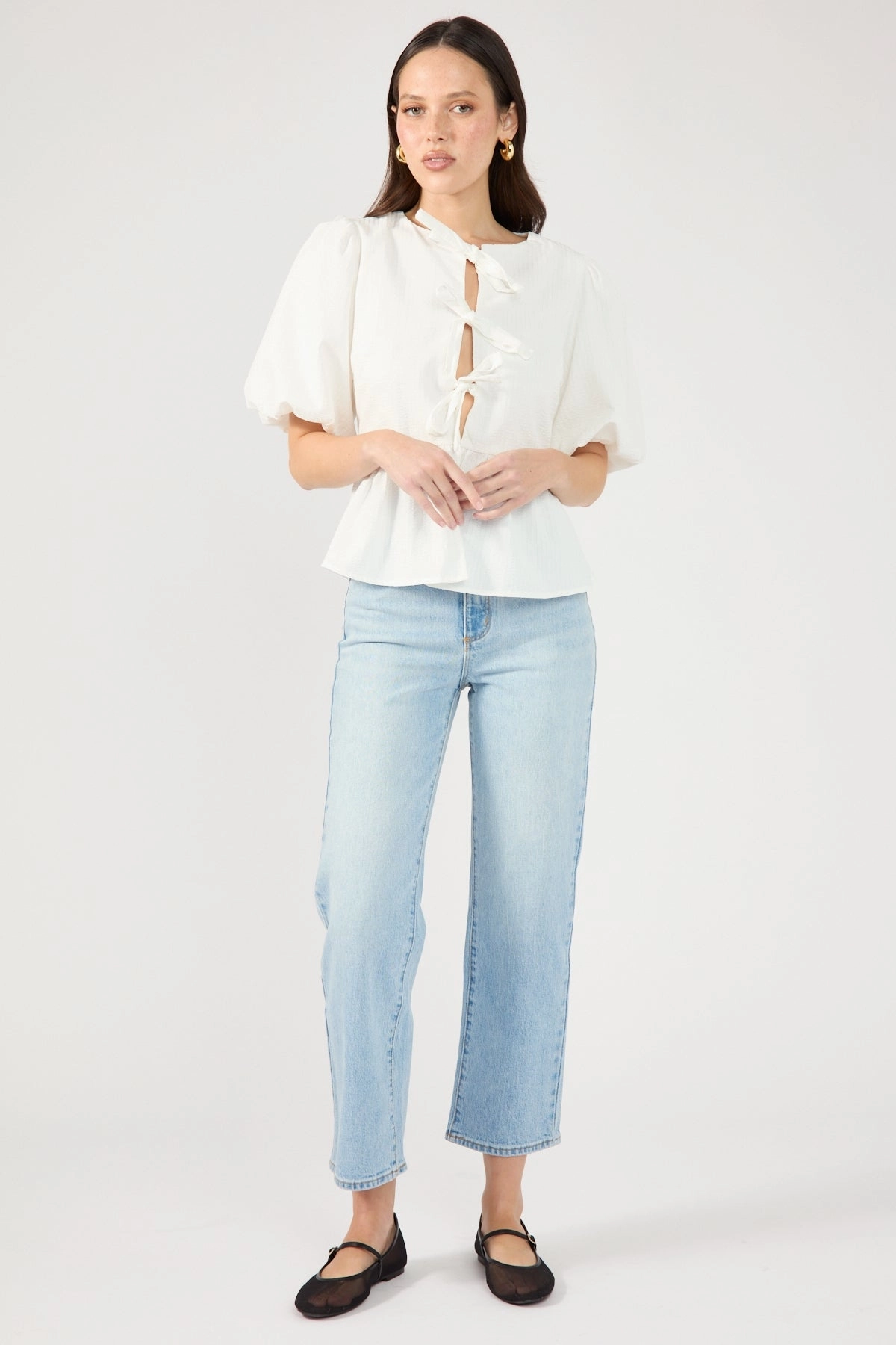 Abrand A Venice Straight High Waisted Jean Jessie Affordable Neutral Holiday Vibes Universal Basic