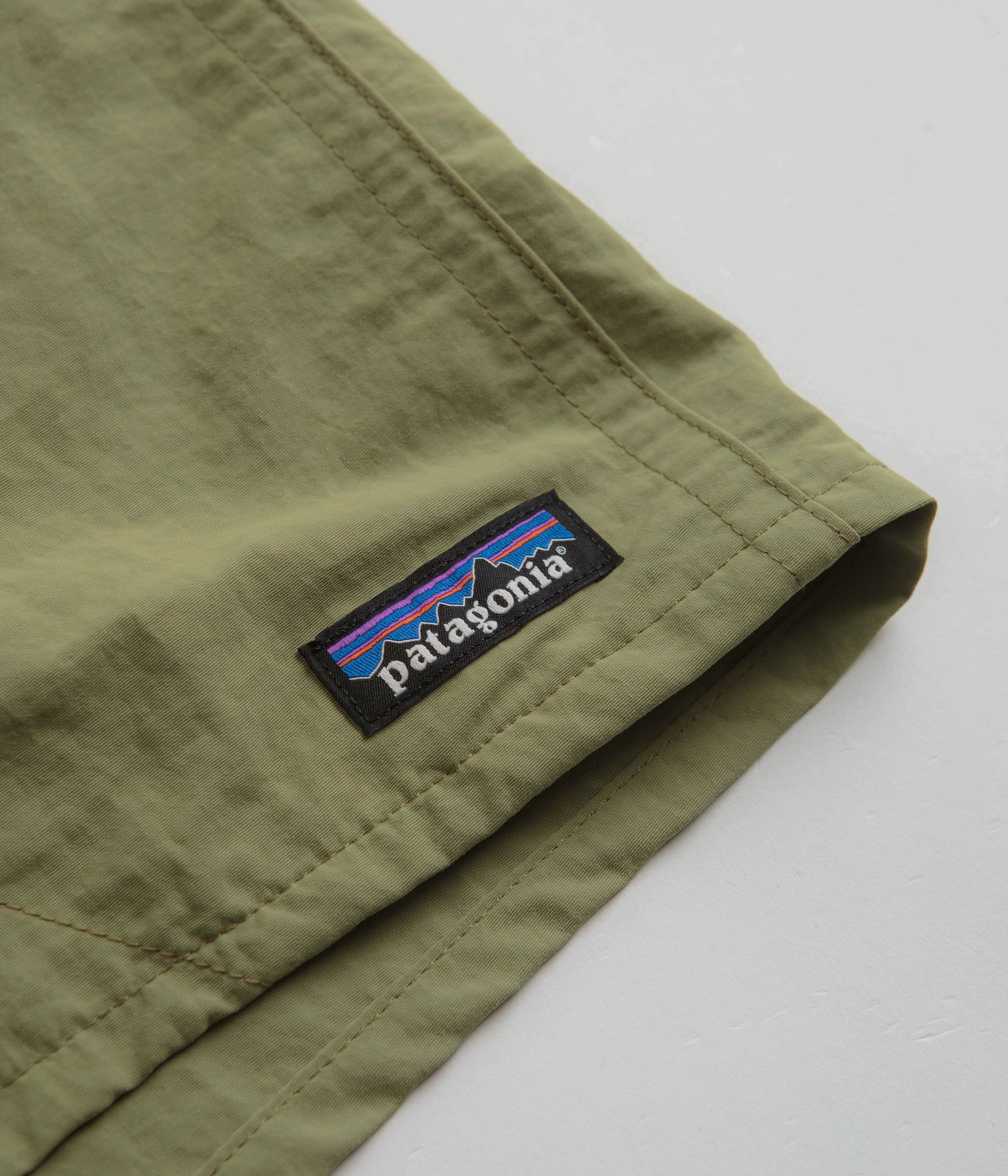 Quick Release Fasteners Camping Gear Patagonia Baggies 5" Shorts - Buckhorn Green