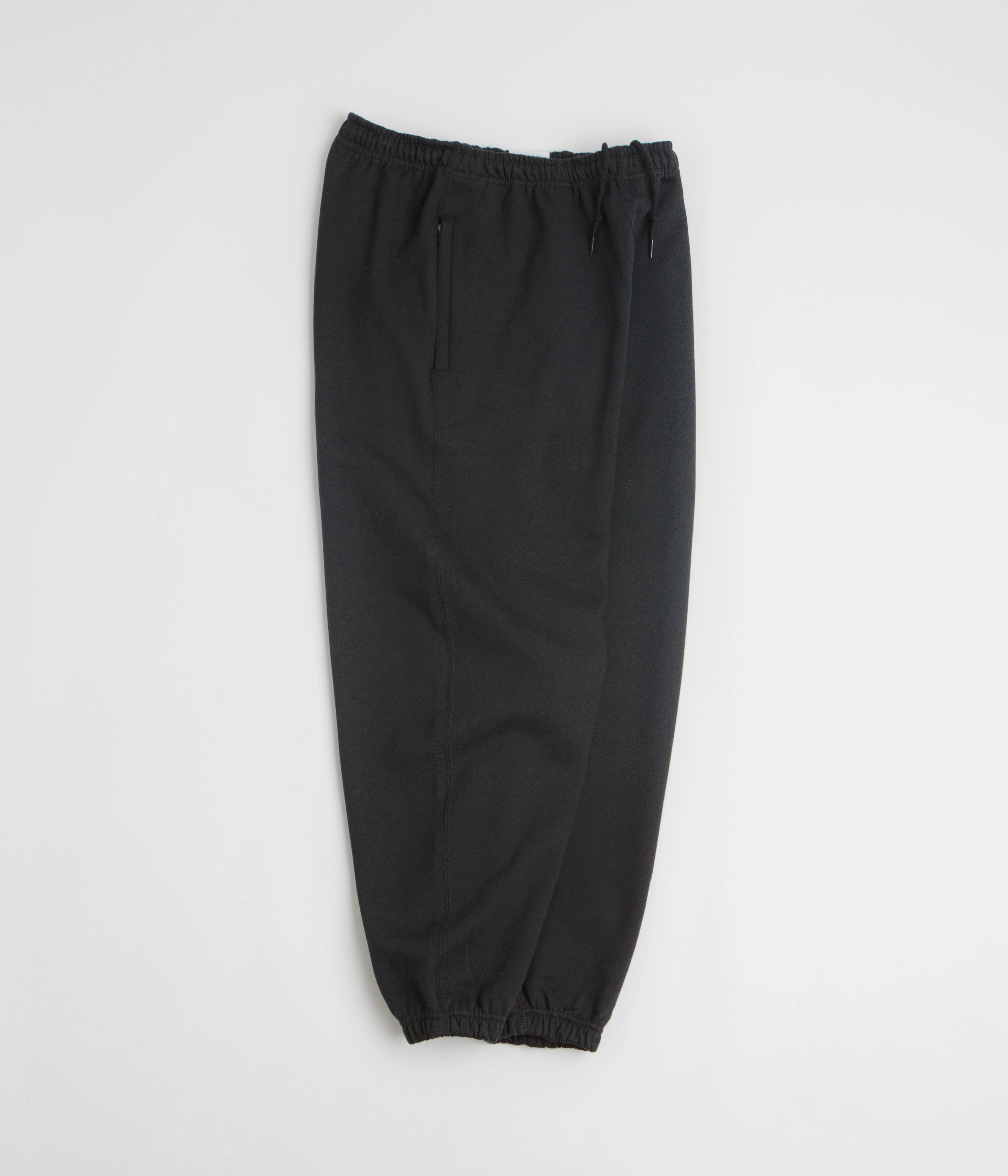 Nike Solo Swoosh Cuffed Sweatpants - Black / Black / White No Fuss WrinkleFreeFinish
