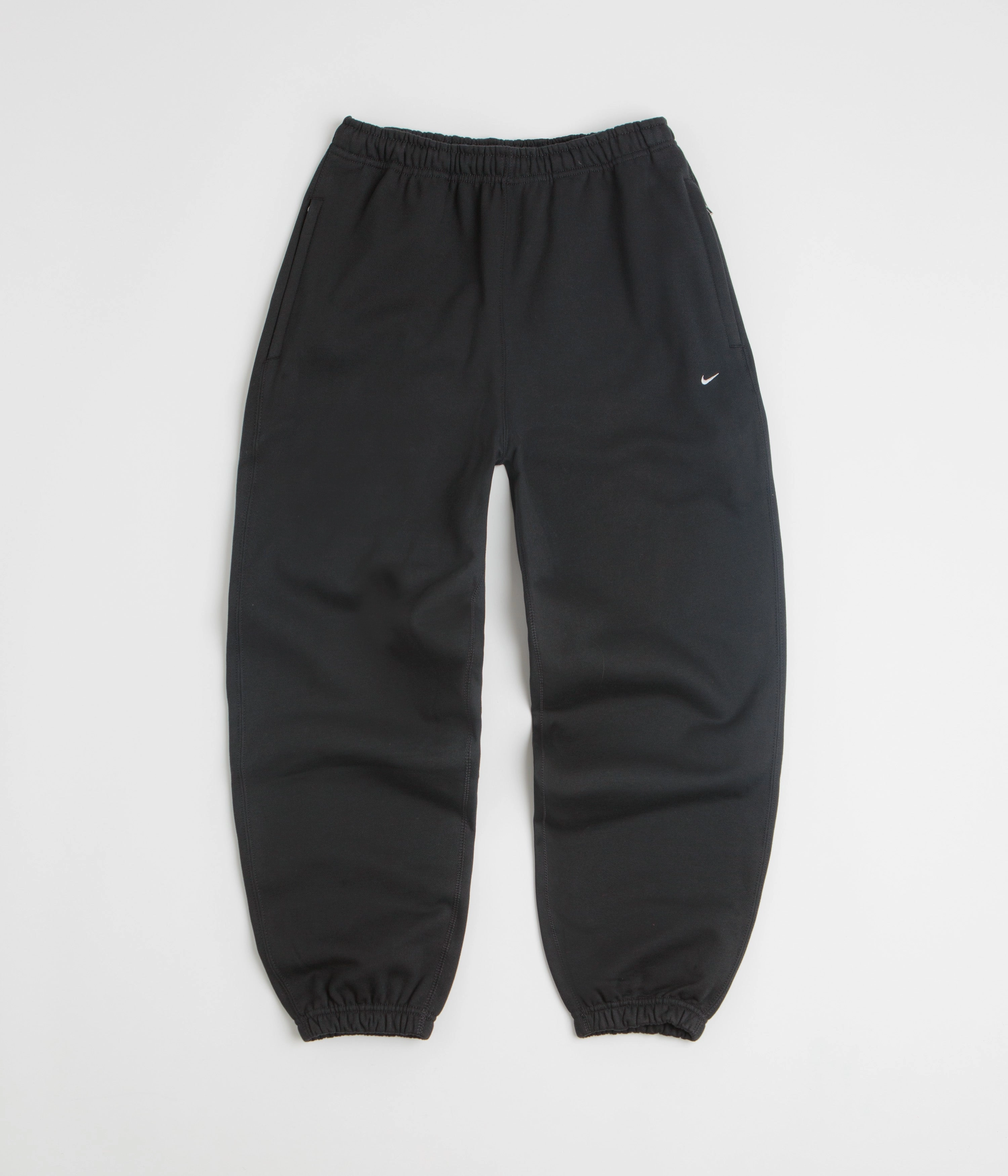 OdorResistantFinish Nike Solo Swoosh Cuffed Sweatpants - Black / Black / White