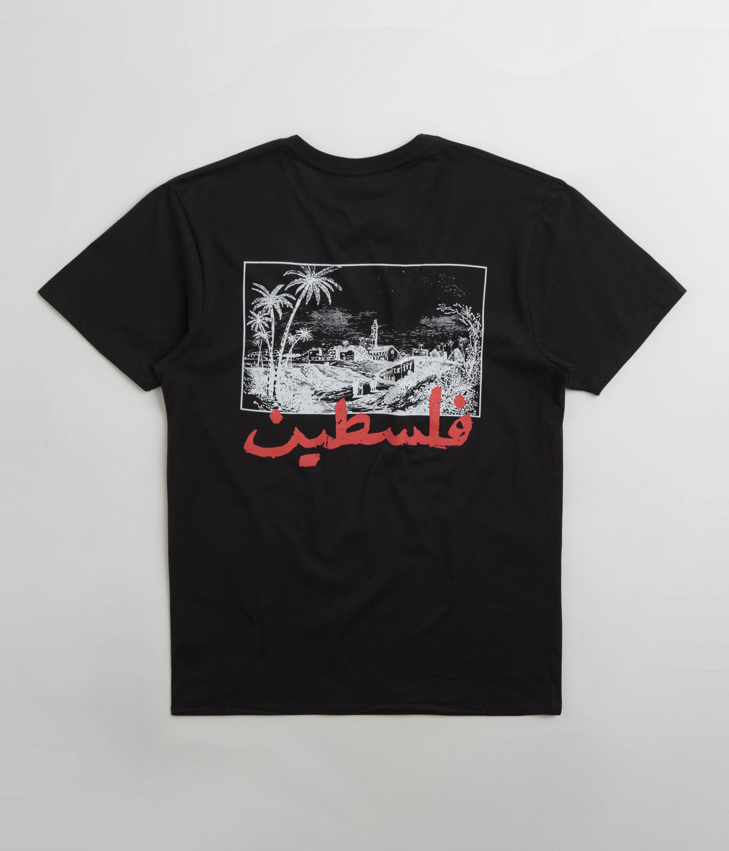 SkatePal Palms T-Shirt - Black Light Casual