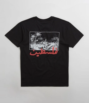 SkatePal Palms T-Shirt - Black Light Casual