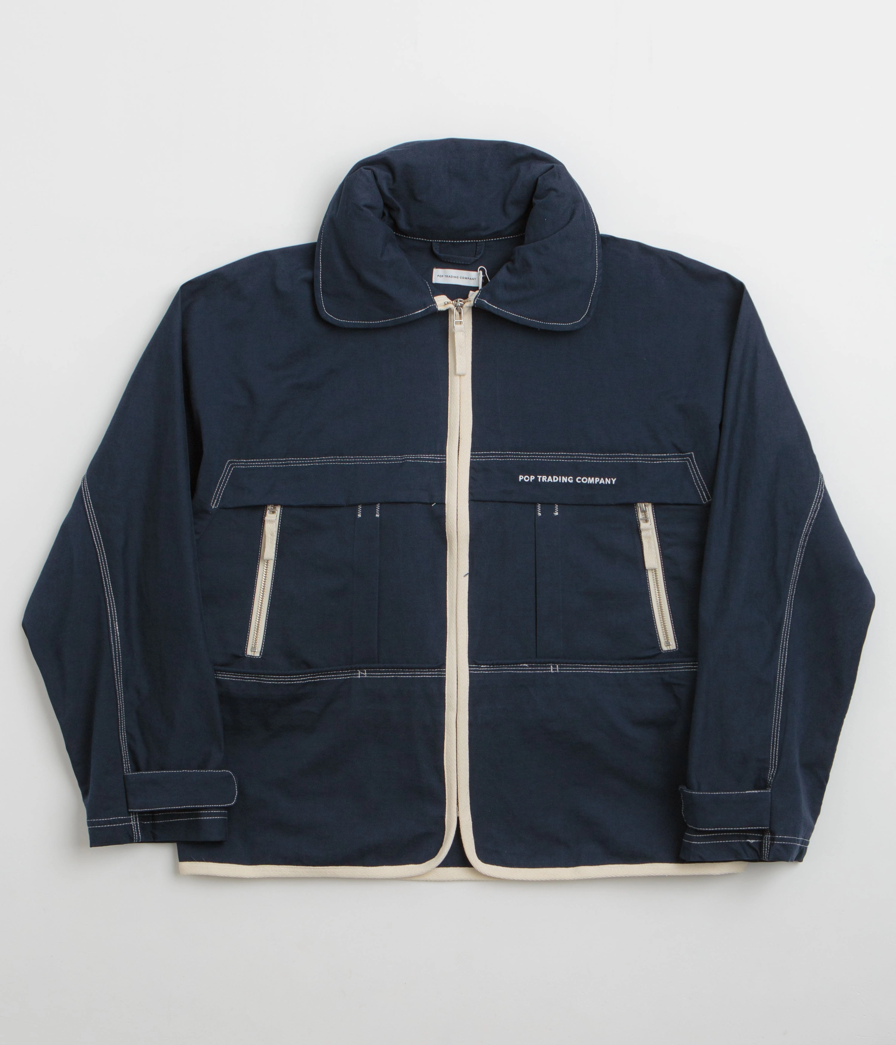 Pop Trading Company New City Jacket - Navy Lightweight Fabric