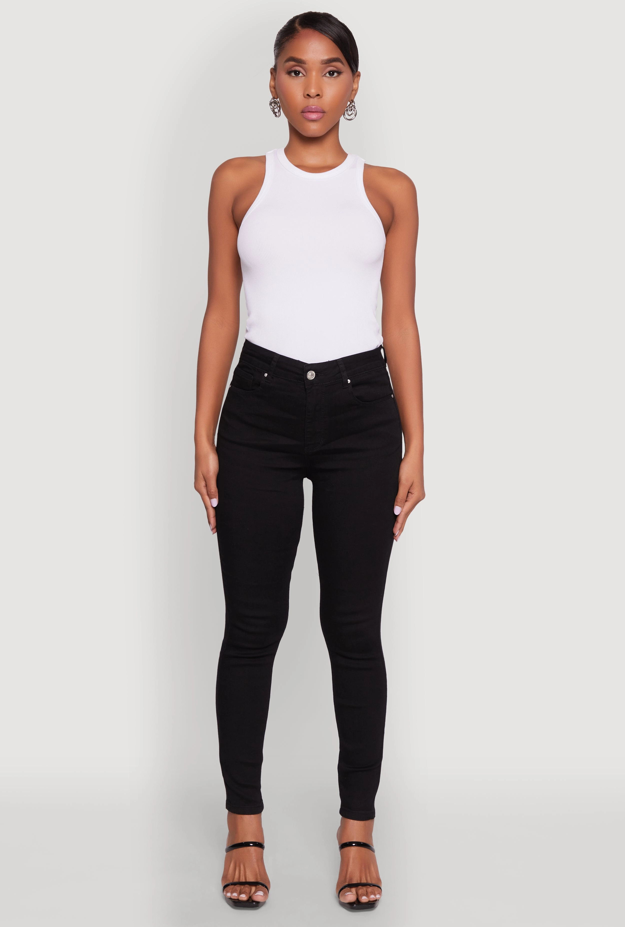 WAX Basic Skinny Jeans Neutral Piece Artist Vibe Smooth