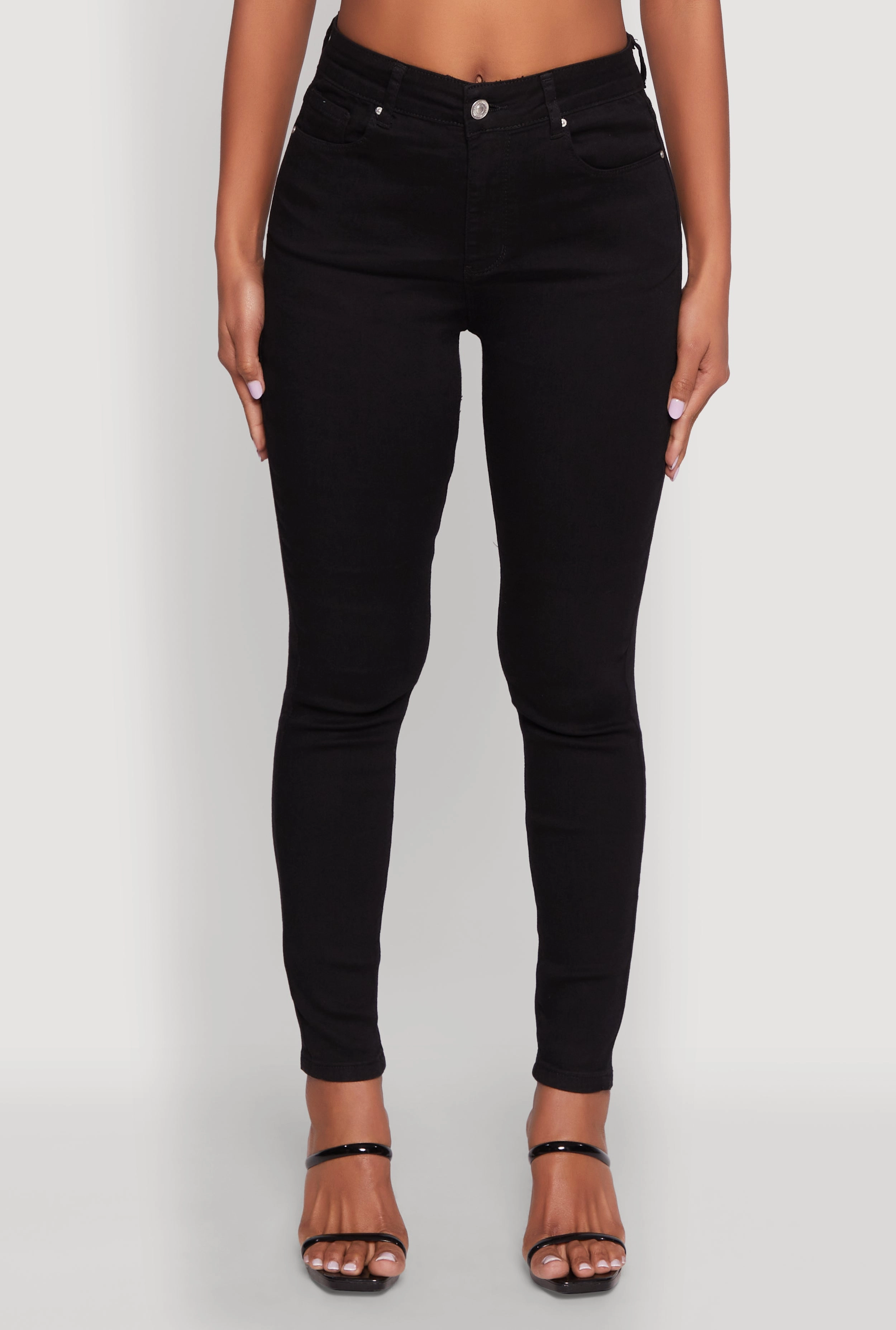 Breathable Work Meeting Relaxed Style WAX Basic Skinny Jeans