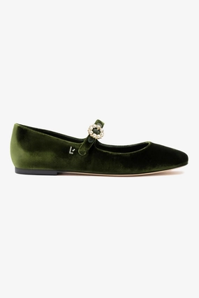 Blair Ballet Flat In Bosco Velvet music fest Trendy Appearance