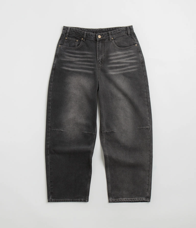 Butter Goods Wide Cut Jeans - Washed Black Fashion Fit Adaptable Style