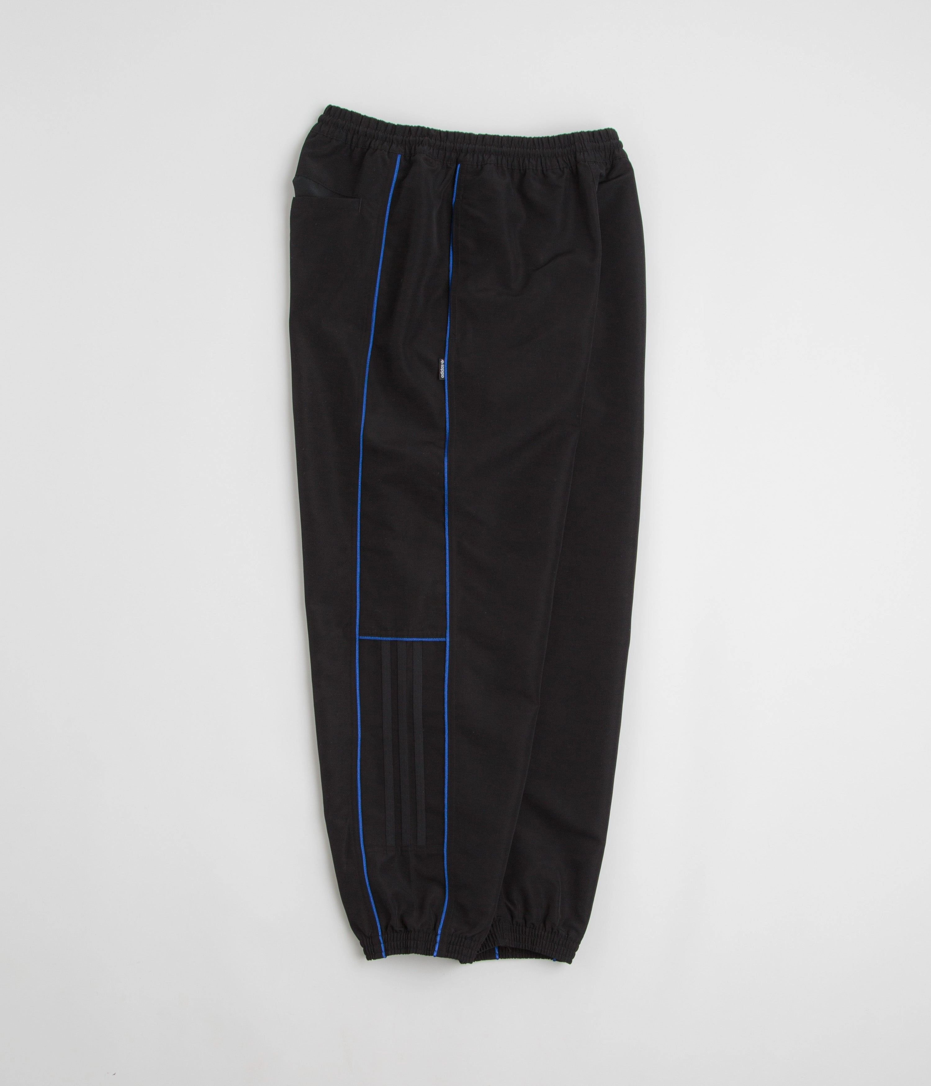 Smooth Finish WaterproofTechnology Adidas Gazelle Premiere Track Pants - Black / White / Team Royal Blue