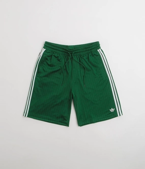 embroidery details Contoured Cuff Design Adidas Skateboarding Classic Shorts - Dark Green / White