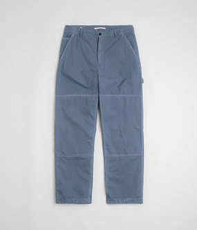 Simple Utility Norse Projects Lukas Tab Series Canvas Pants - Scoria Blue