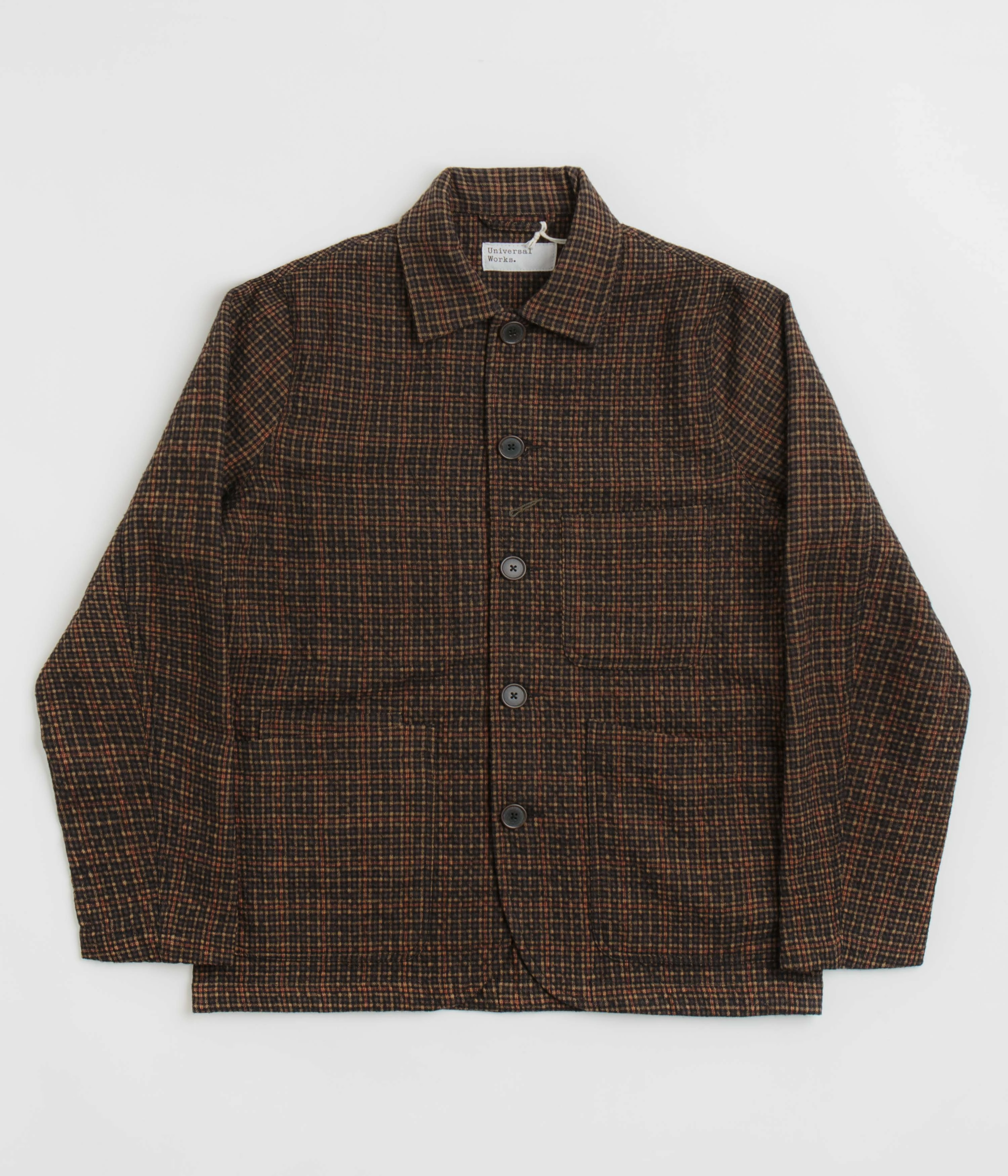 Universal Works Bakers C Jacket - Black / Olive Layered Look