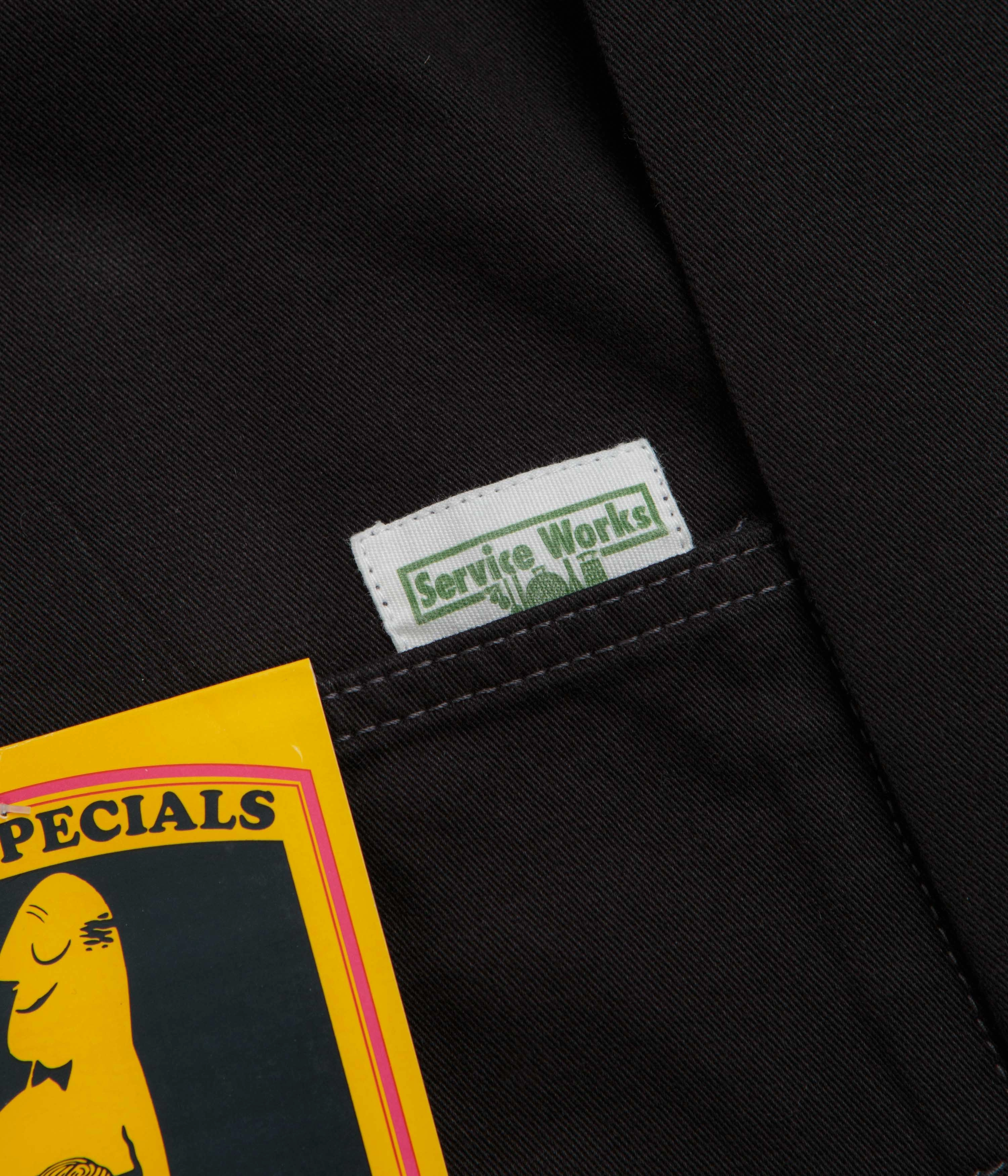 Service Works Drill 2.0 Coverall Jacket - Black PFC Free Treatment Soft Fleece Lining