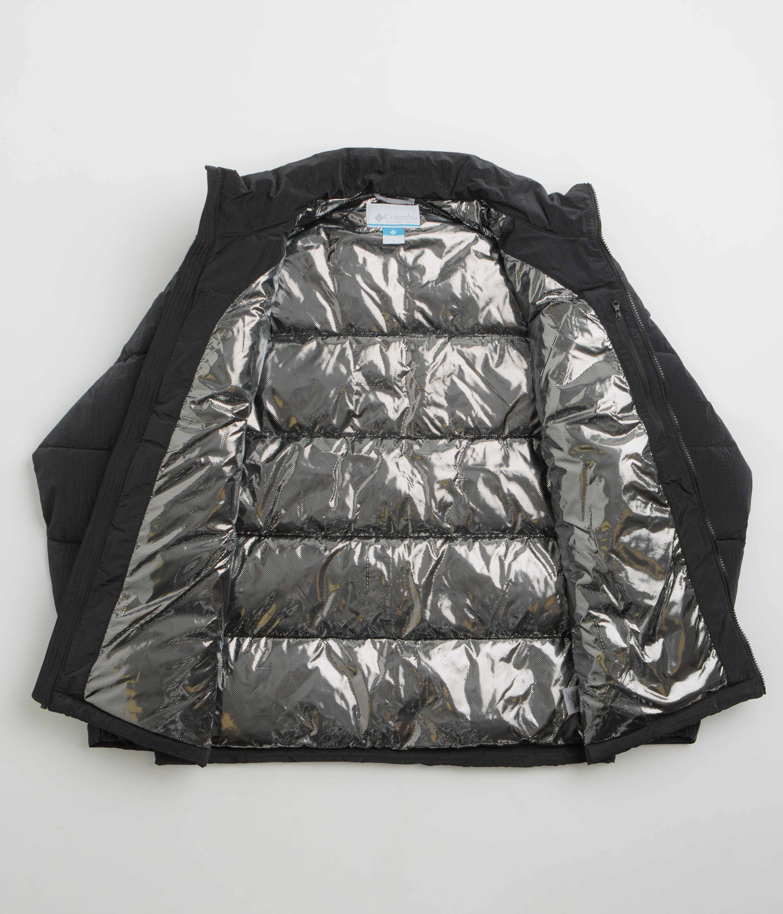 Four Way Stretch Material Columbia Pike Lake Novelty Insulated Jacket - Black