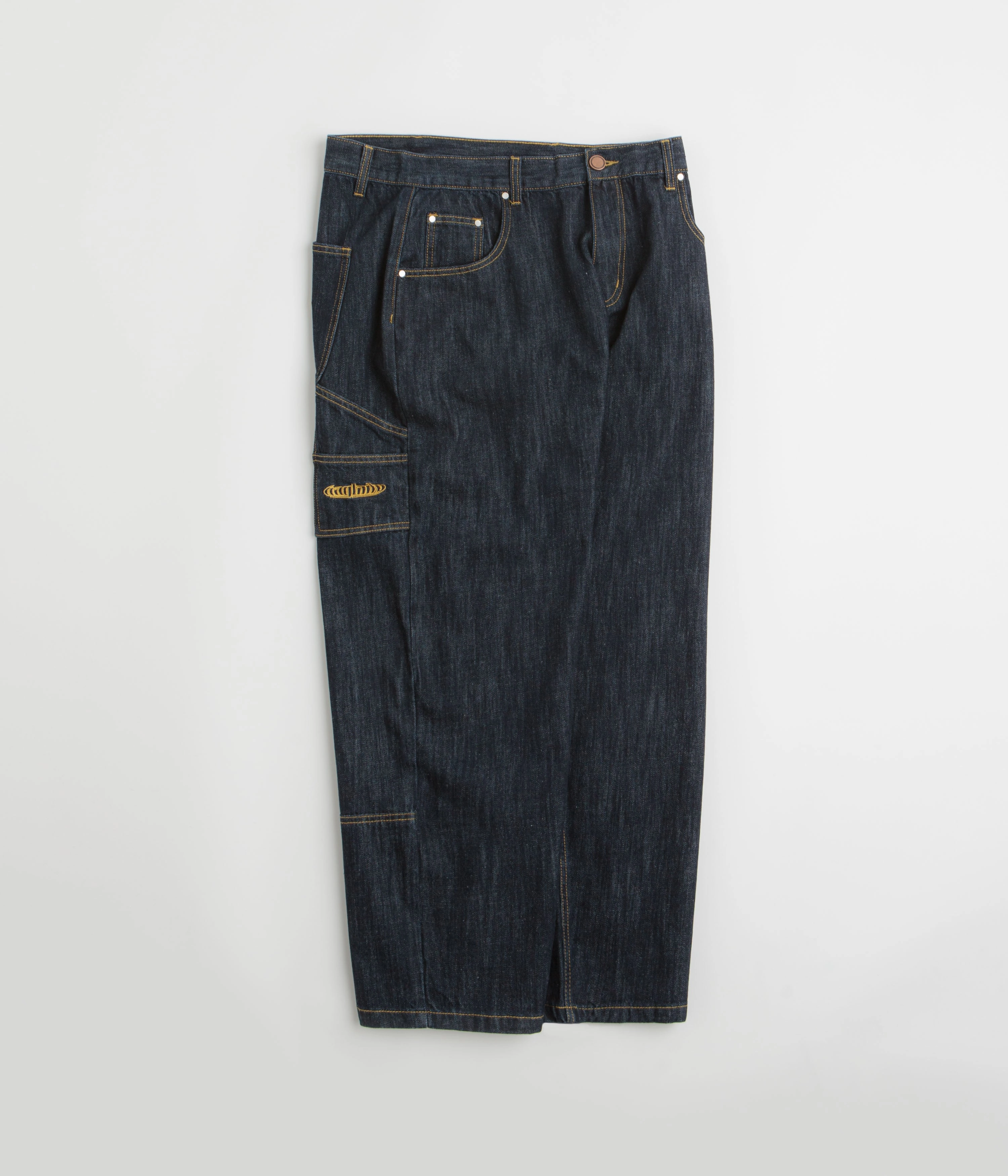 Soft Fabric Baglady Carpenter Jeans - Dark Navy