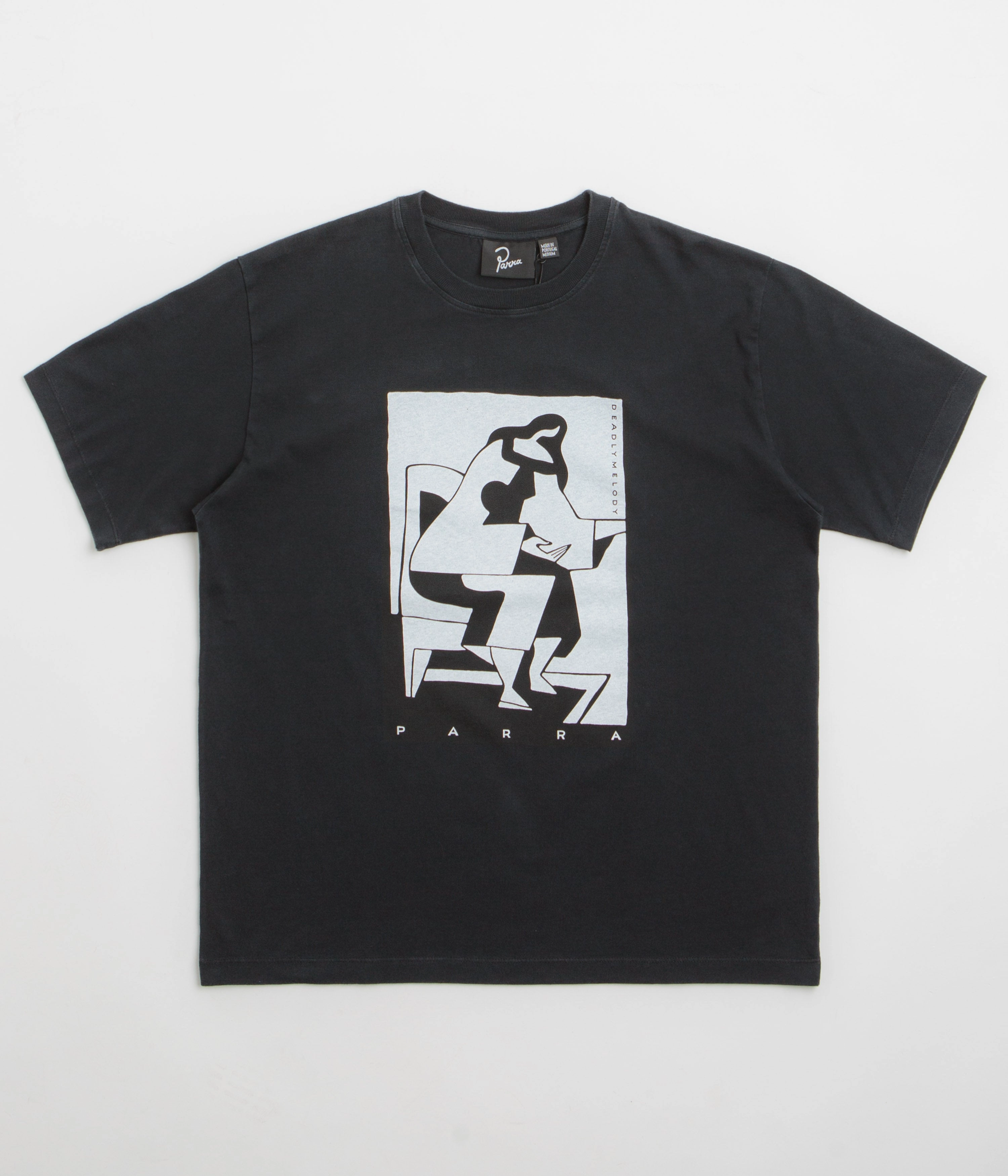 by Parra The Confession T-Shirt - Washed Black Essential Wear