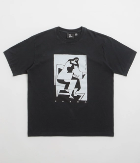 by Parra The Confession T-Shirt - Washed Black casual outing