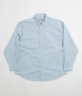 Carhartt Notus Shirt - Bova Stripe / Bluebird Anniversary Celebration Festival Outfit