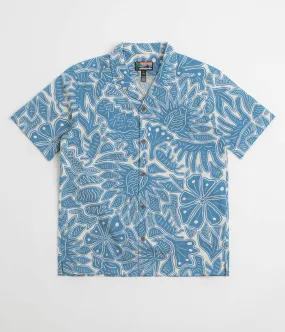 Patagonia Tidal Threads Camp Shirt - Bees and Flowers: Still Blue bohemian flair Trendsetting