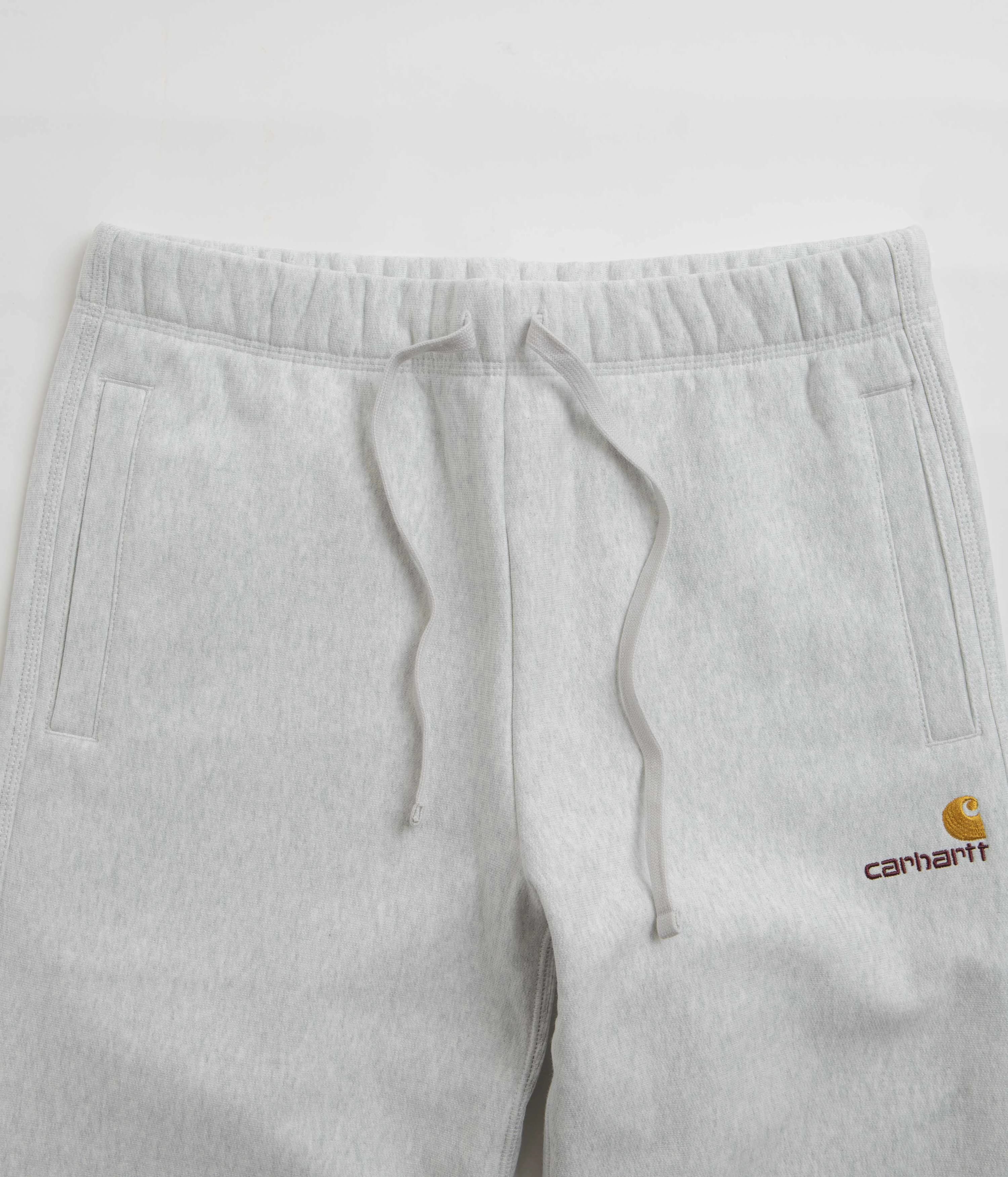 Carhartt American Script Sweatpants - Ash Heather All Around Fit