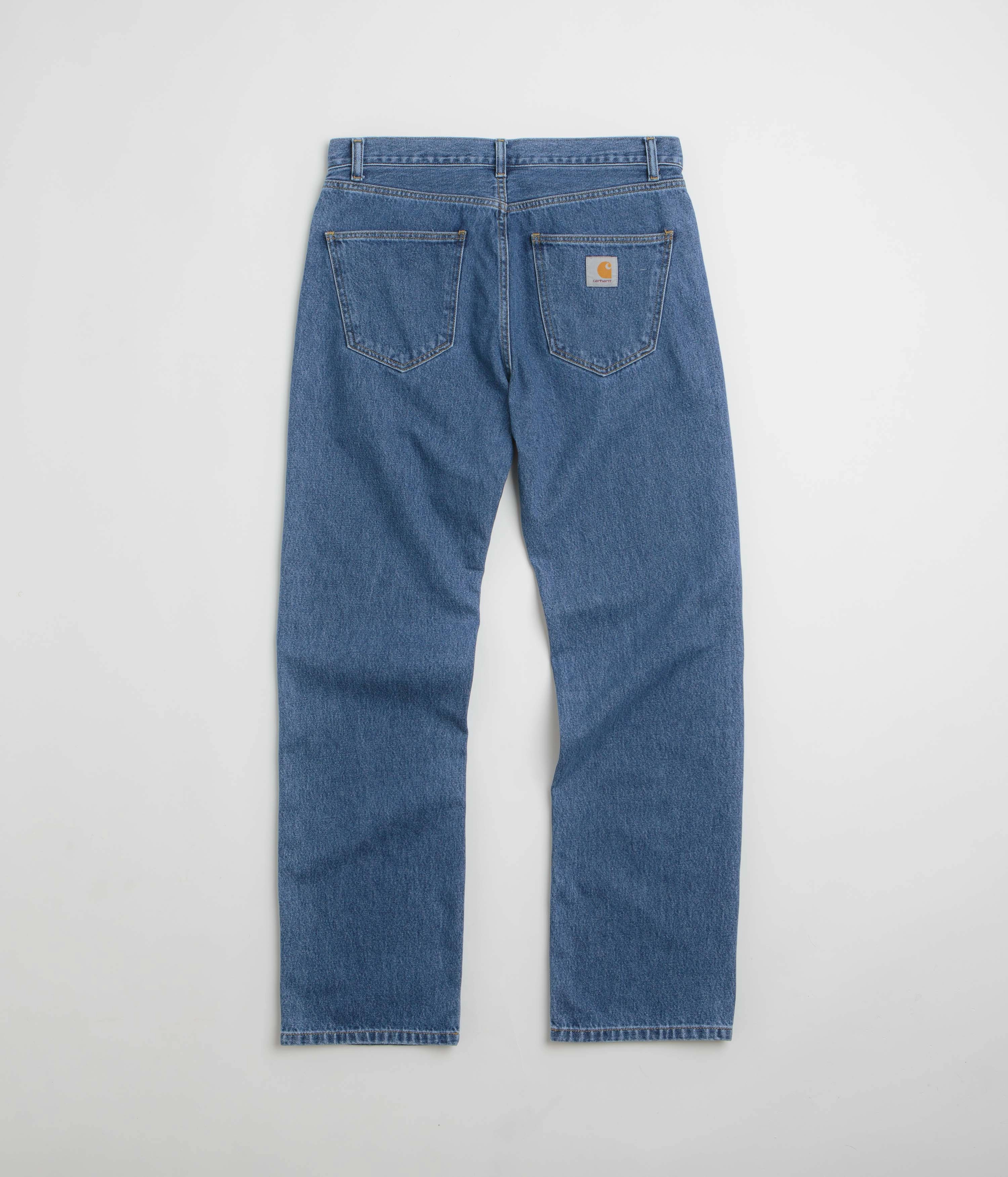 Detachable belt Carhartt Nolan Pants - Blue Heavy Stone Wash