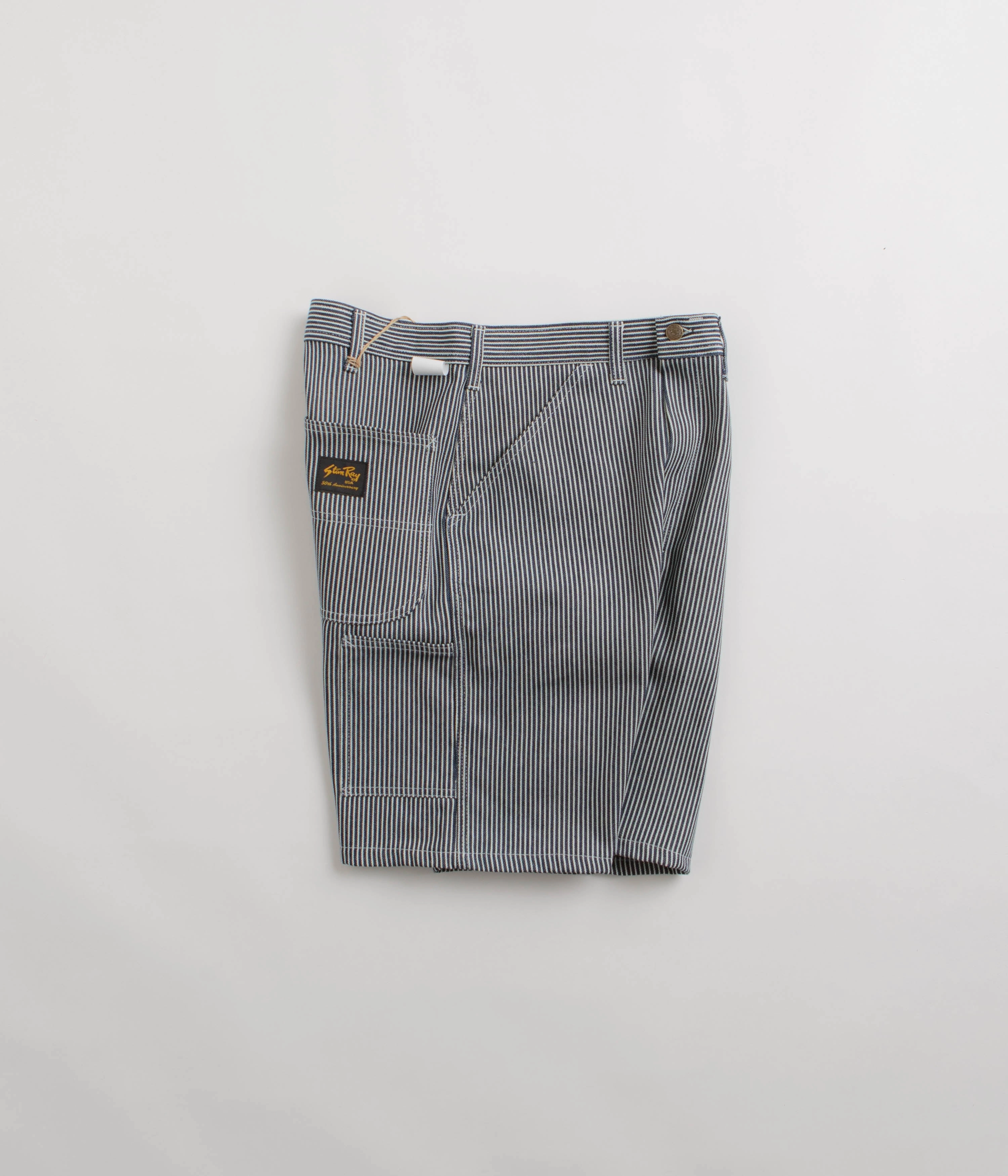 Slim Comfort Fit Stan Ray Painter Shorts - Hickory Stripe