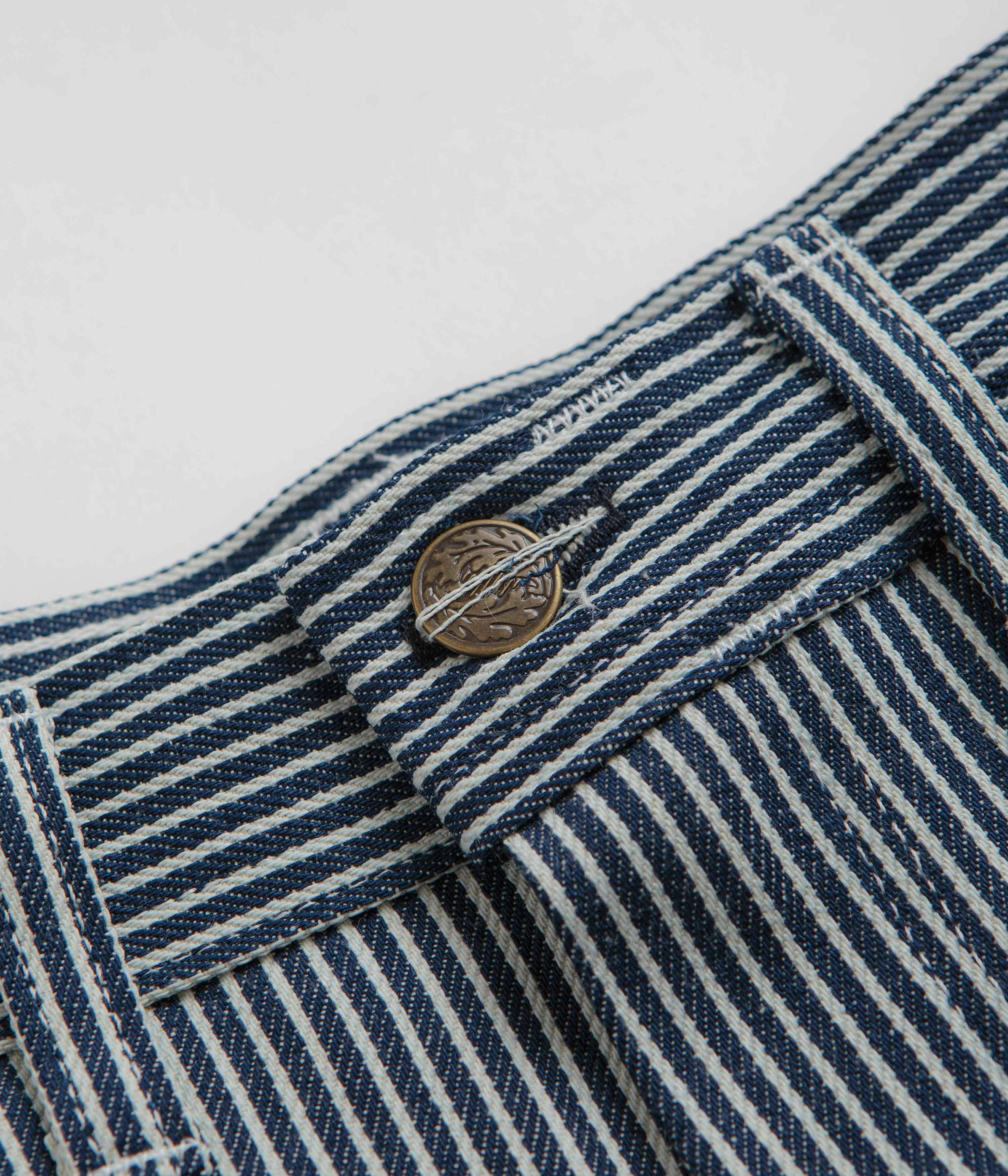 Stan Ray Painter Shorts - Hickory Stripe Breathable mesh lining