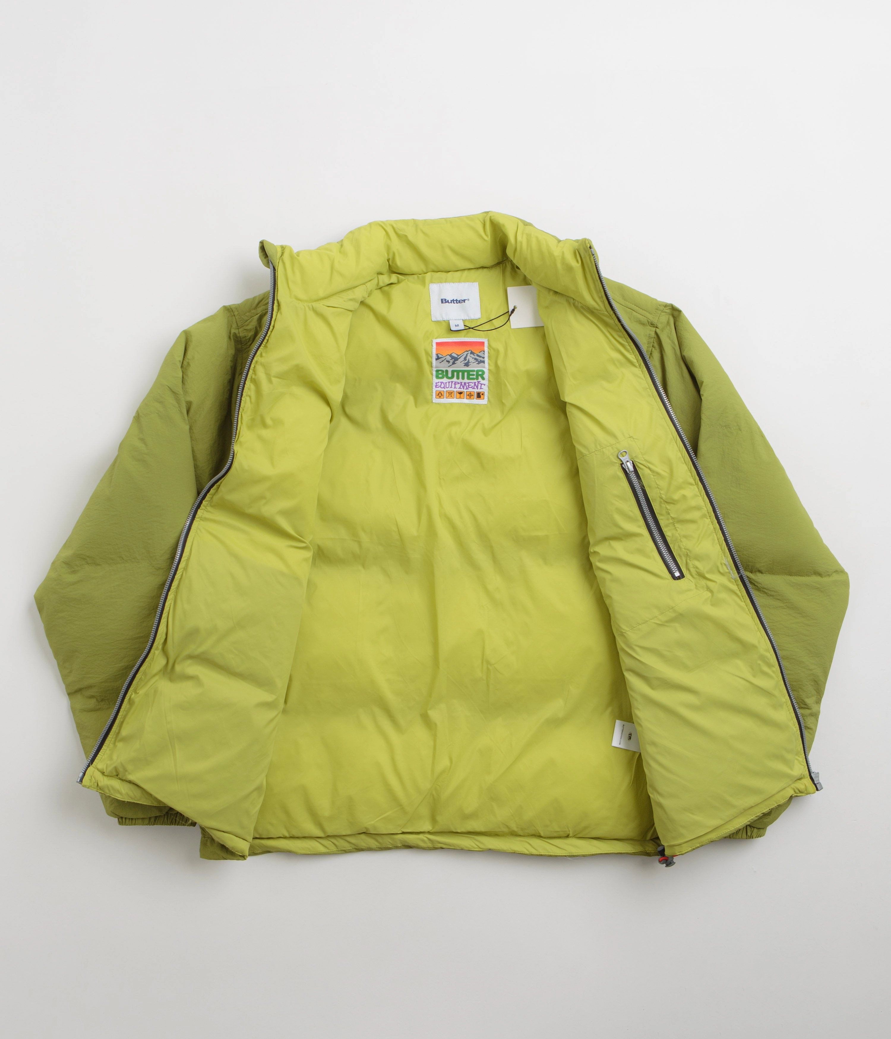 Non Irritating Seams Butter Goods Endure Puffer Jacket - Matcha