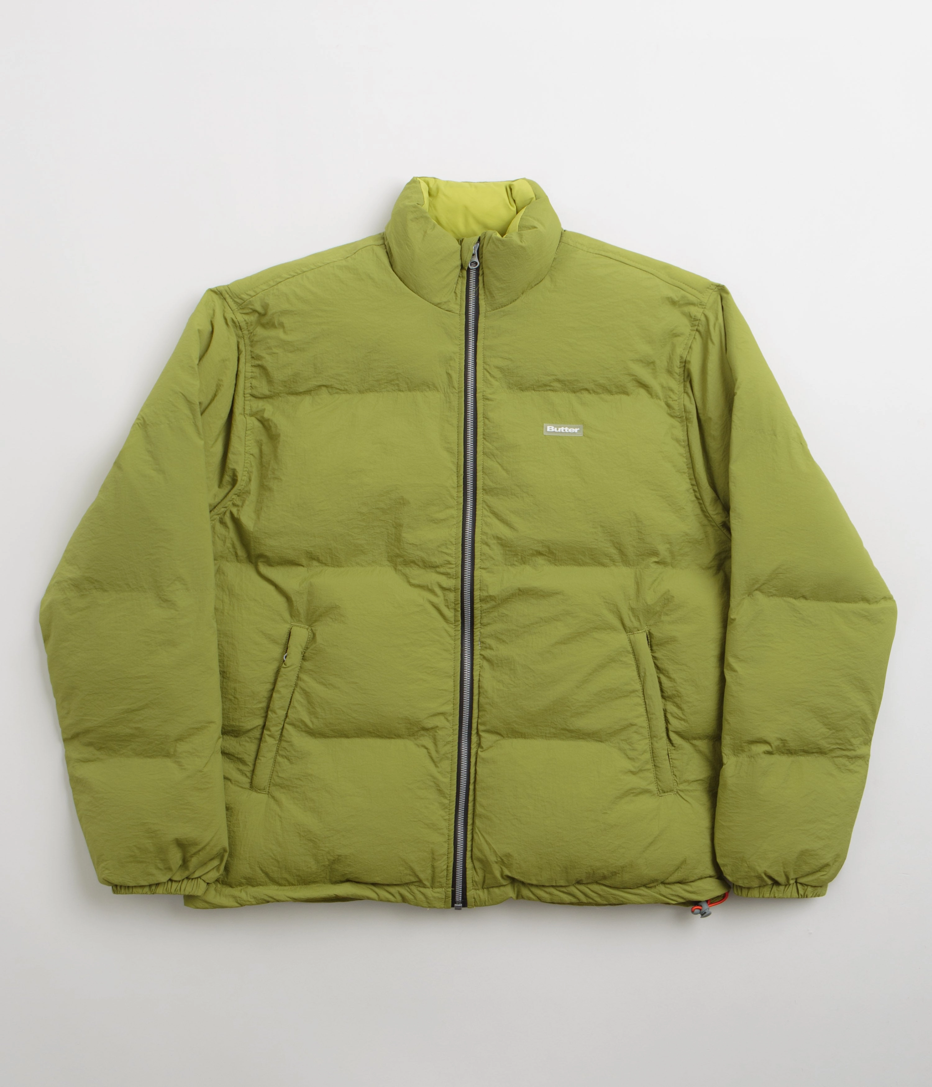 Windproof Hood Butter Goods Endure Puffer Jacket - Matcha