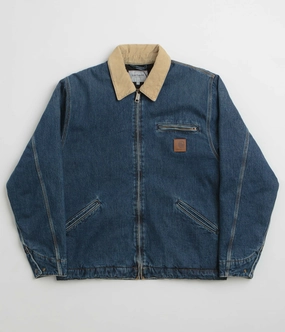 Carhartt OG Detroit Jacket - Blue / Dusty Hamilton Brown HybridLayerCompatibility All Day Fit