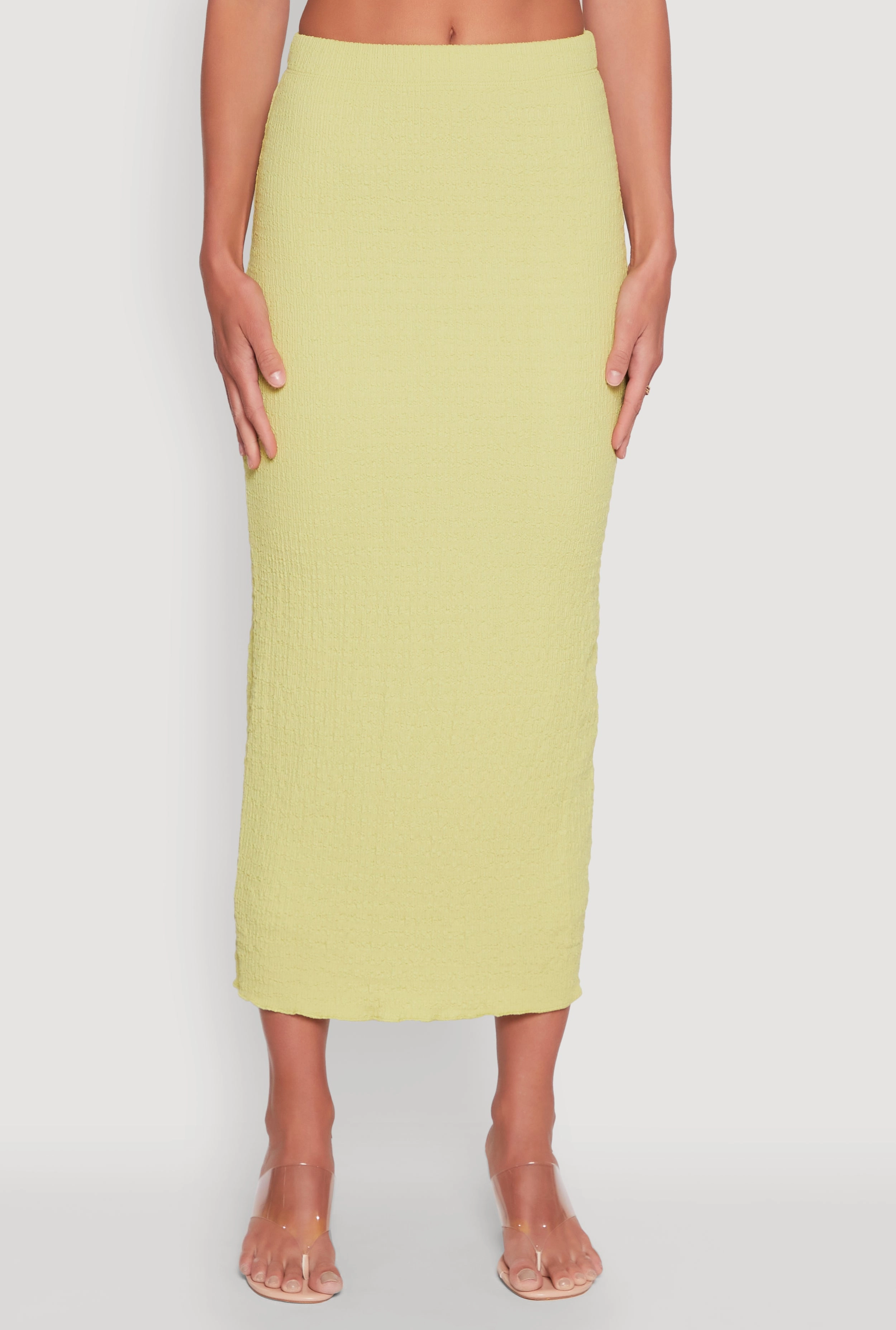 Almost Famous Textured Knit Maxi Skirt Sleek Vibe