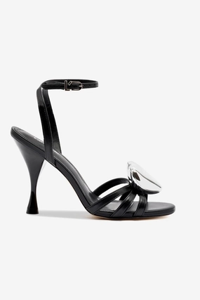Stay Breezy Amore Sandal in Black Leather