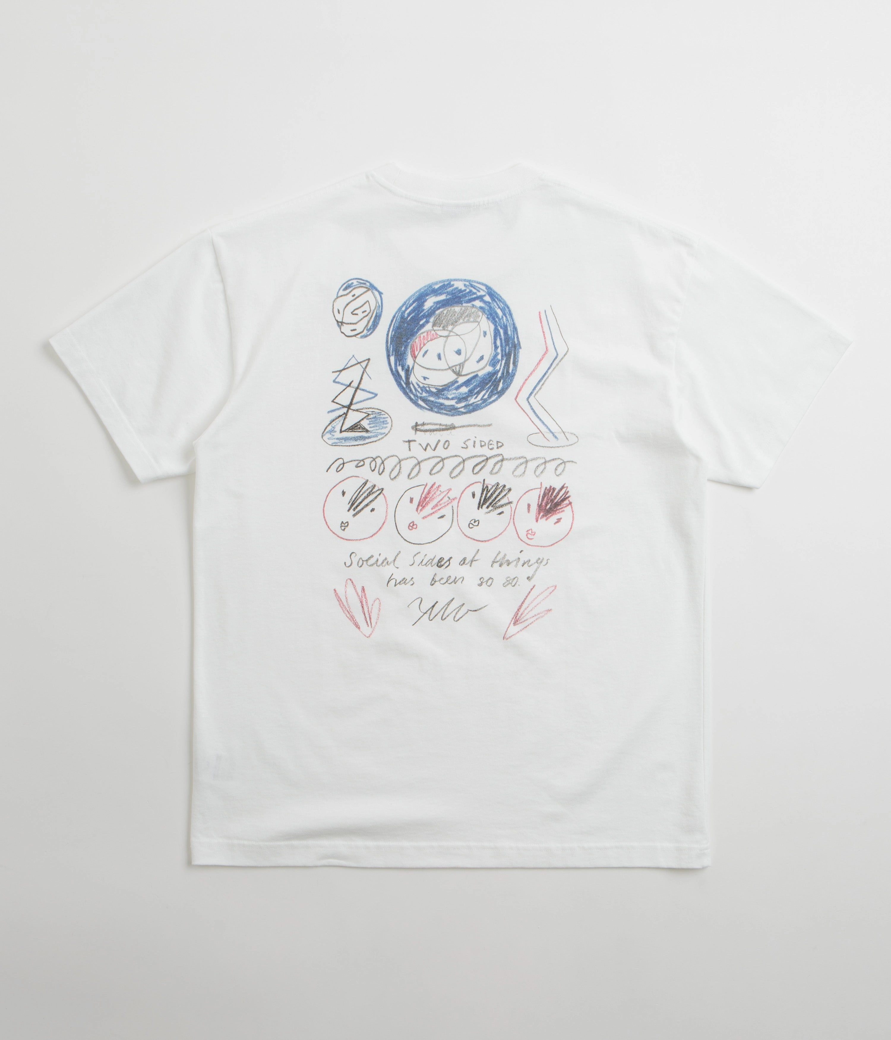 Polar Social Side T-Shirt - White Outdoor Style Trend