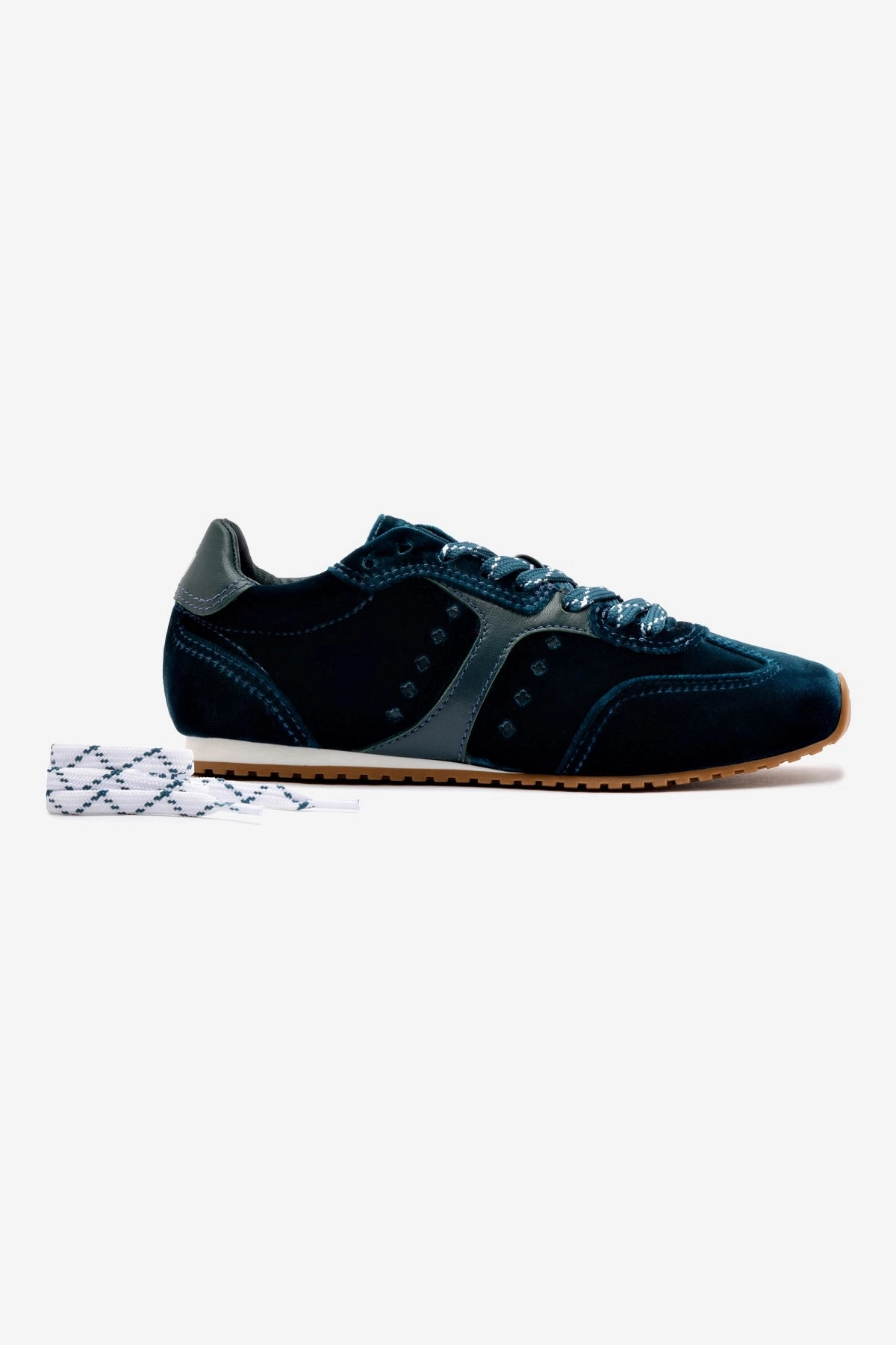 Athletic Apparel Stella Sneaker In Deepsea Velvet
