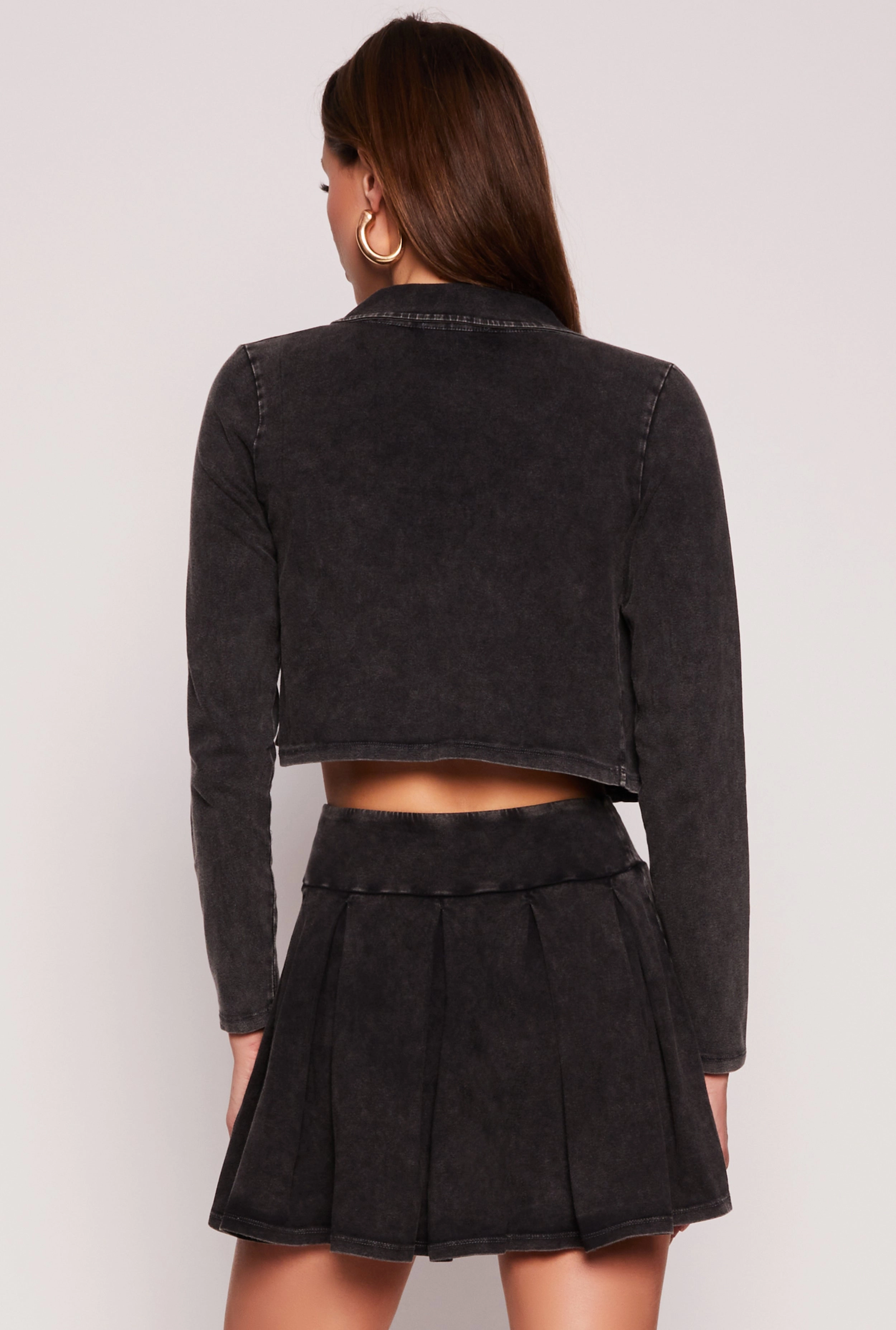 Open Front Crop Top colorful