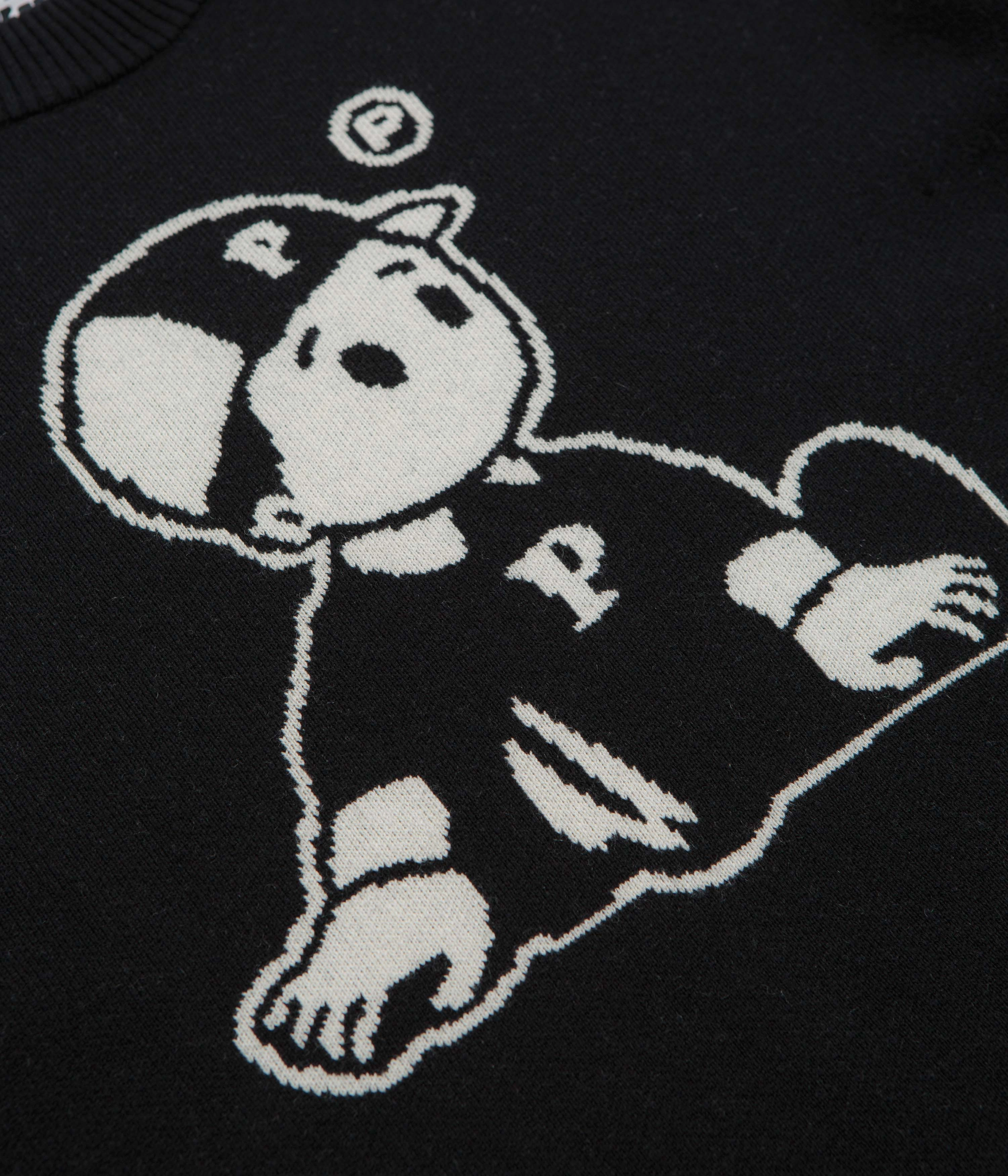 Pawa Speed Sports OG Boy Knit Sweatshirt - Black V neck Loopback Fabric