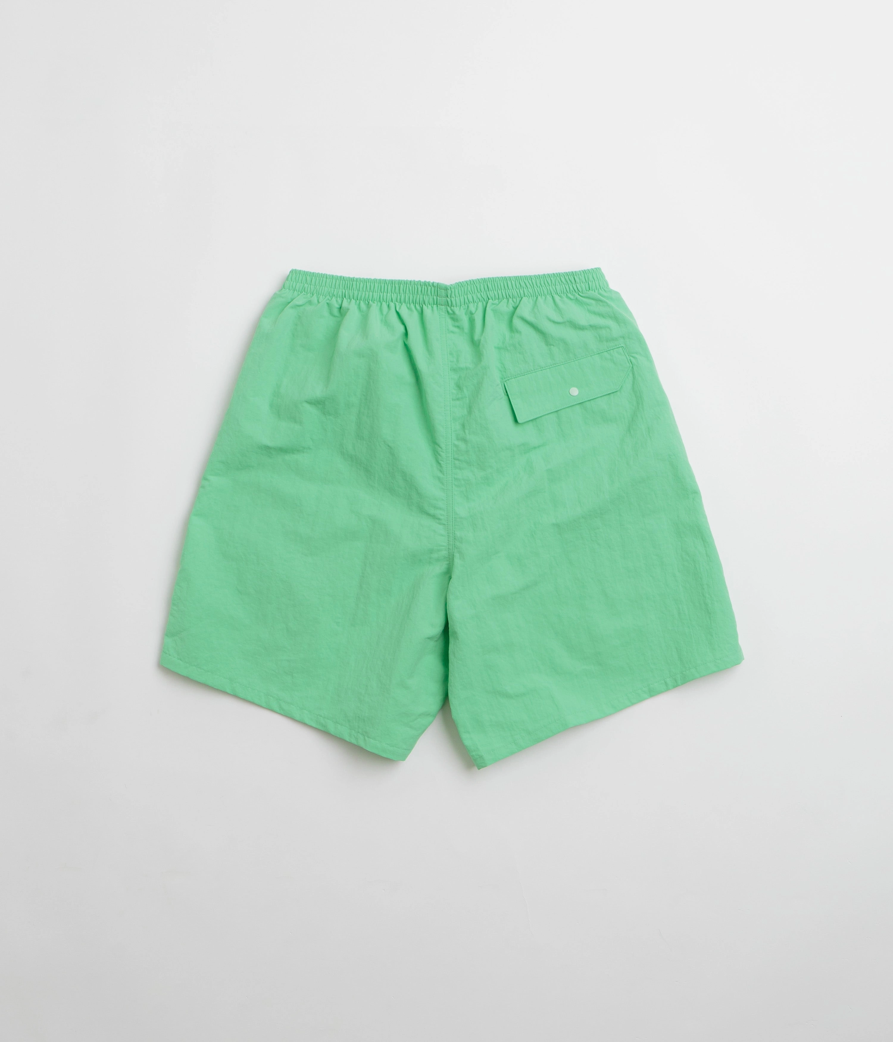 petite size Sleek Comfort Wear Patagonia Baggies Longs 7" Shorts - Aloe Green