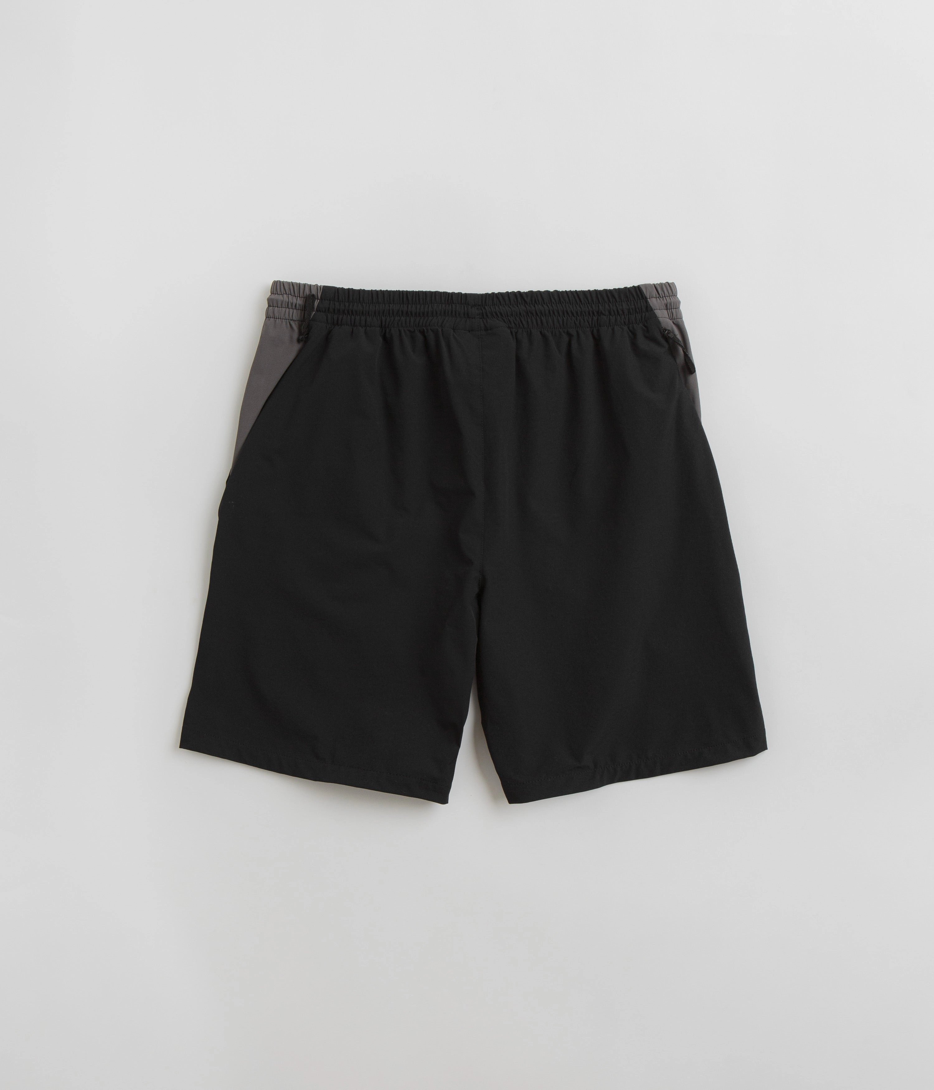 Casual Vibe Slim Shape Purple Mountain Observatory Blocked Climbing Shorts - Black