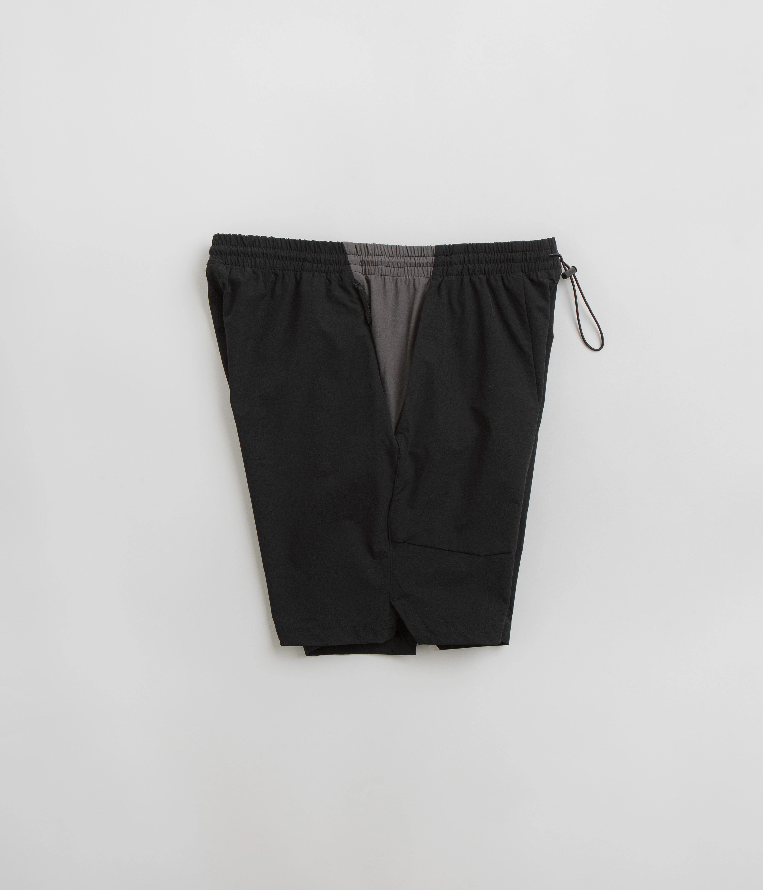Trendy Look Purple Mountain Observatory Blocked Climbing Shorts - Black