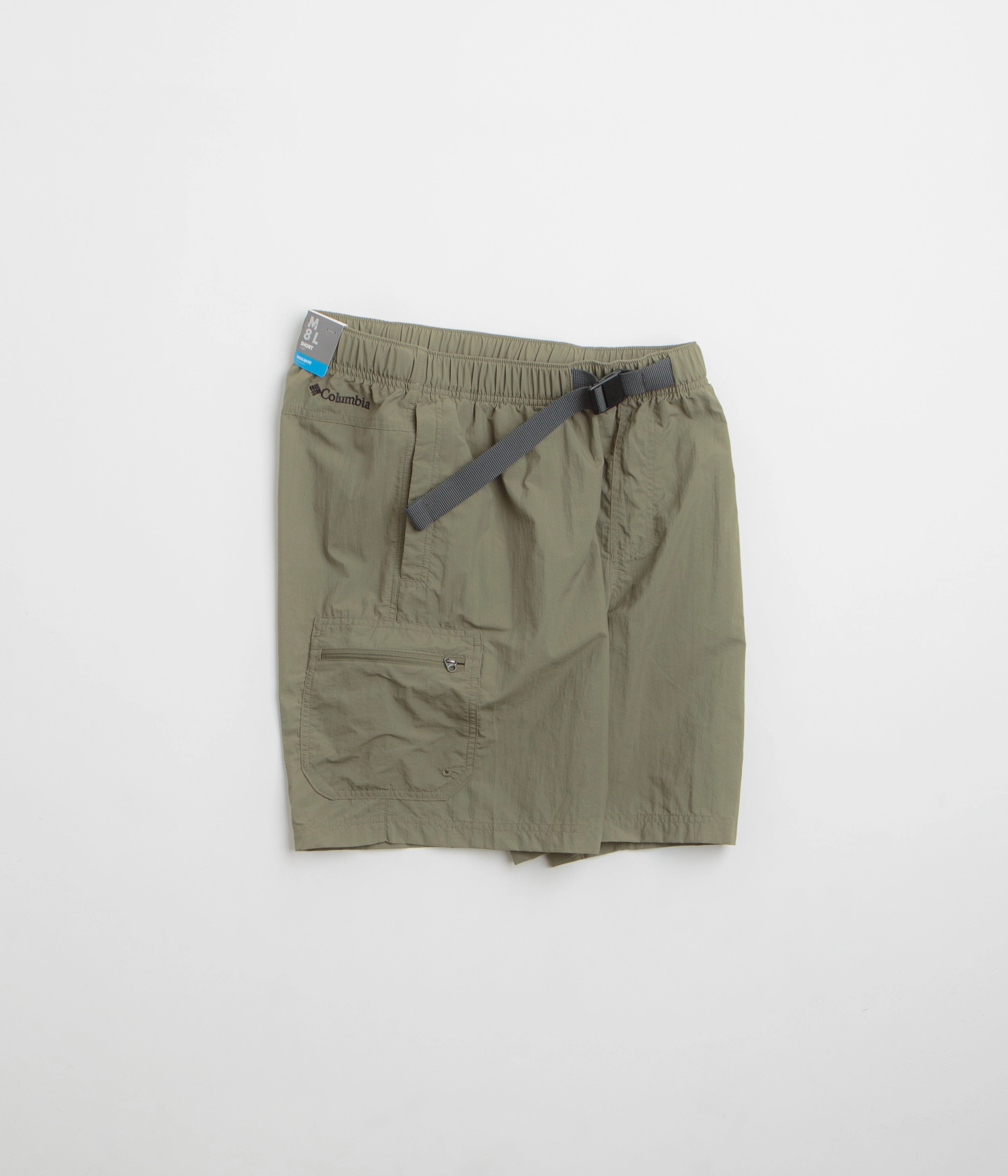Columbia Mountaindale Cargo Shorts - Stone Green Dual Zone Ventilation