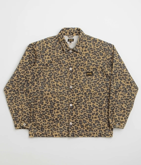 Zippered Vents OdorControl Treatment Stan Ray Coverall Jacket - Washed Leopard Camo Duck