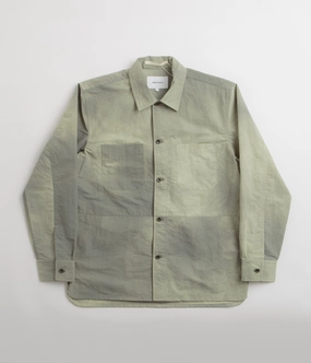 SlimSilhouette Classic Cut Norse Projects Ulrik Wave Dye Overshirt - Clay