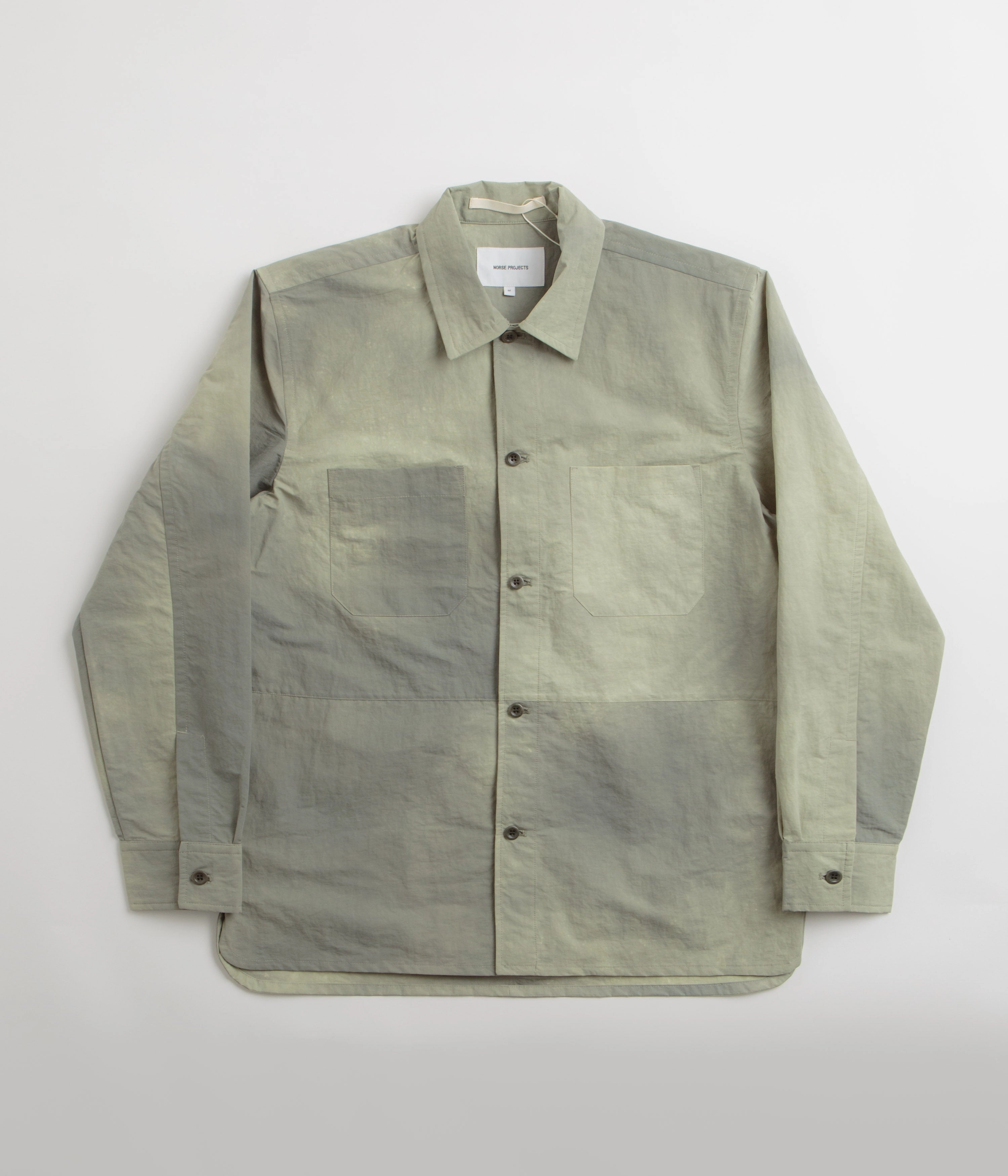 SlimSilhouette Classic Cut Norse Projects Ulrik Wave Dye Overshirt - Clay
