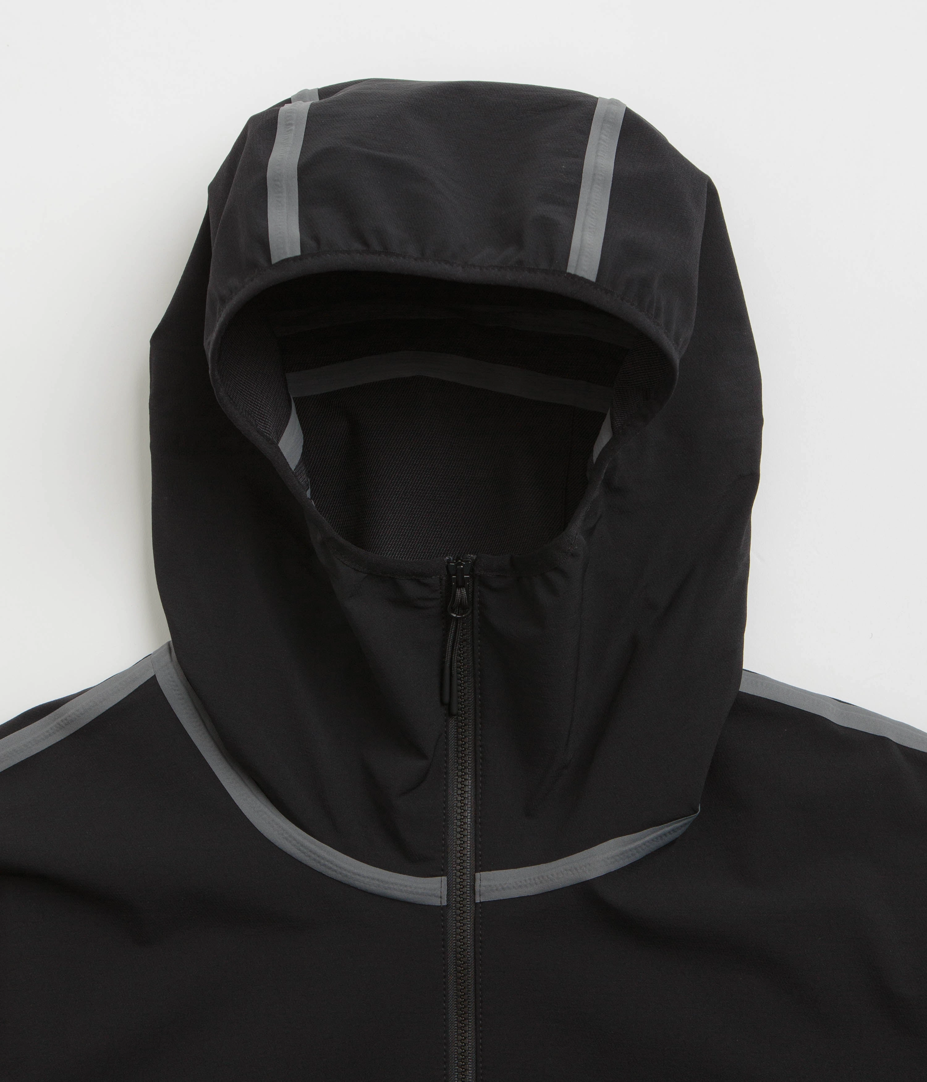 QuickDry Fabric Functional Layer Piece Purple Mountain Observatory Soft Shell Balaclava Jacket - Black
