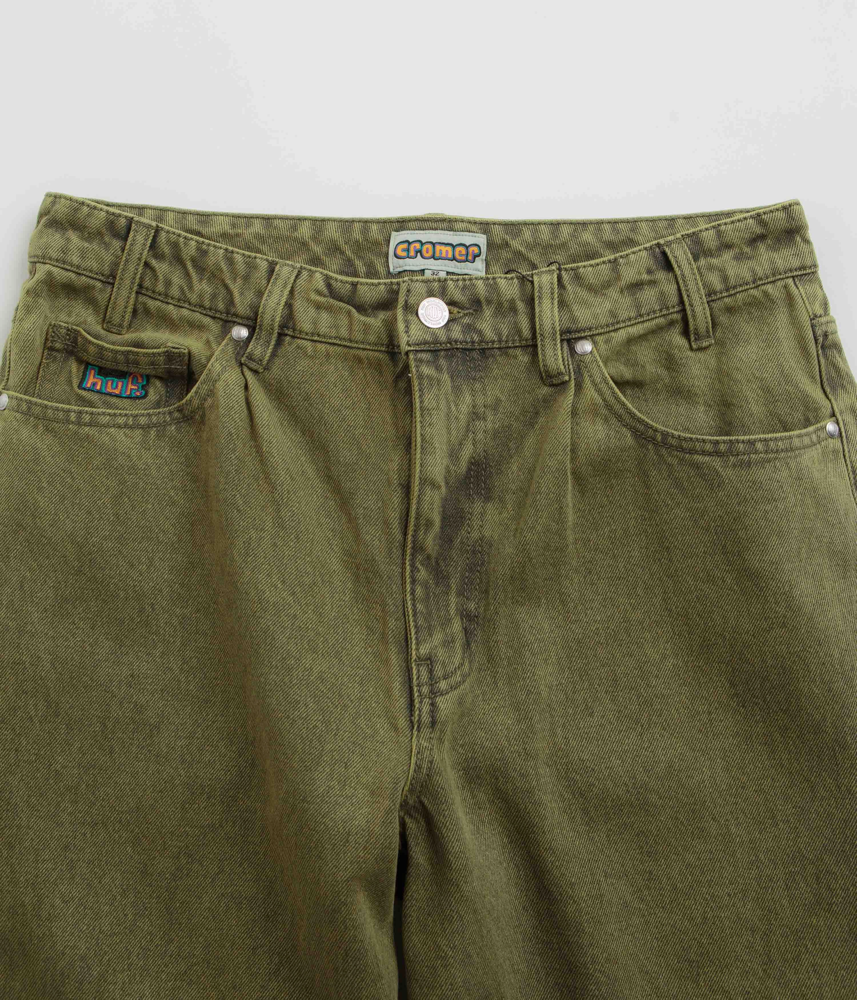HUF Cromer Washed Pants - Dried Herb Essential Layer