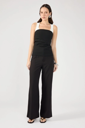 Perfect Stranger Raye High Waist Tailored Pant Black Casual Wear