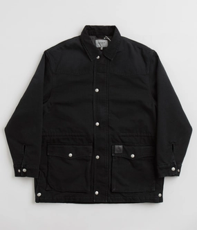 Carhartt OG Santa Fe Coat - Black / Black Stone Non Restrictive Cut