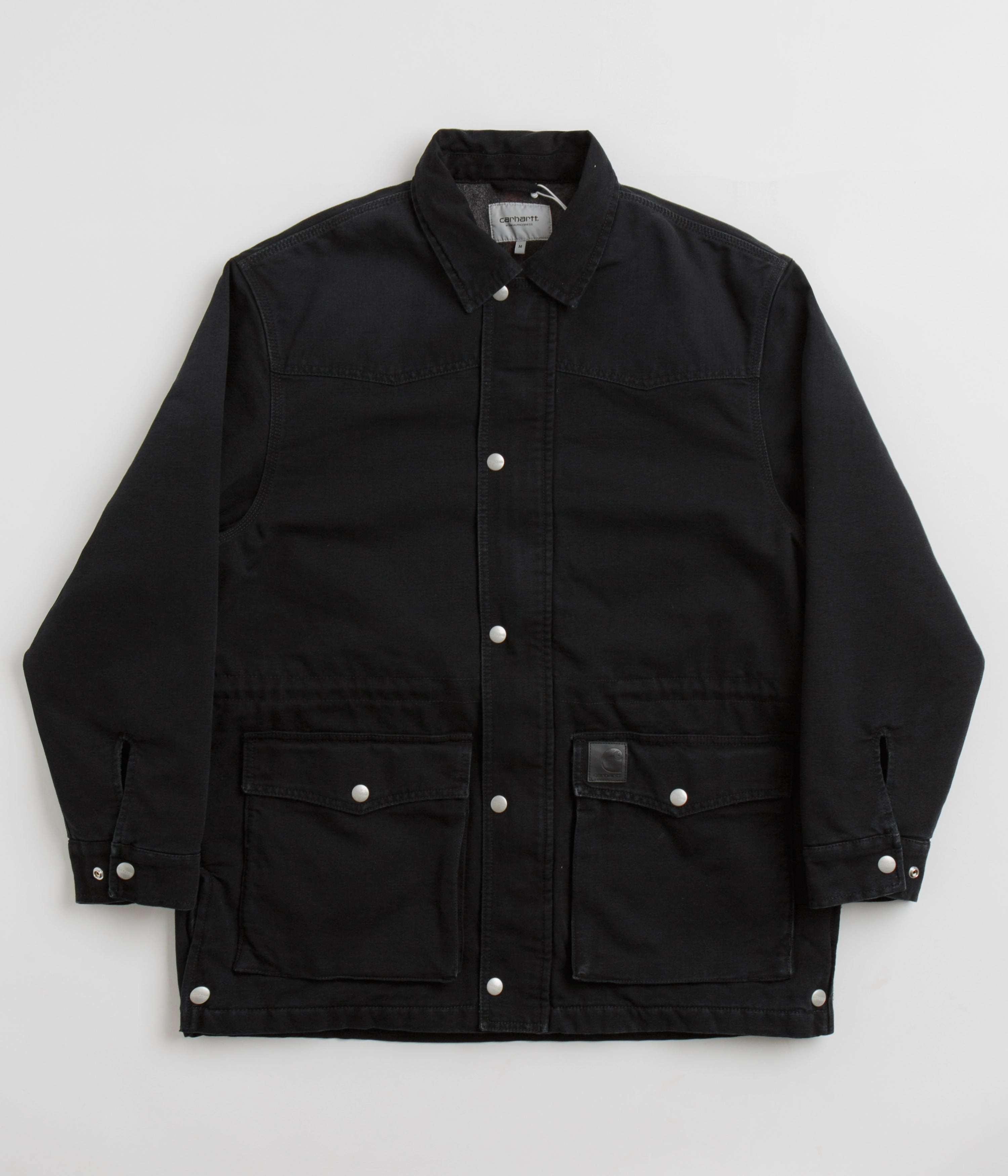 Carhartt OG Santa Fe Coat - Black / Black Stone Non Restrictive Cut