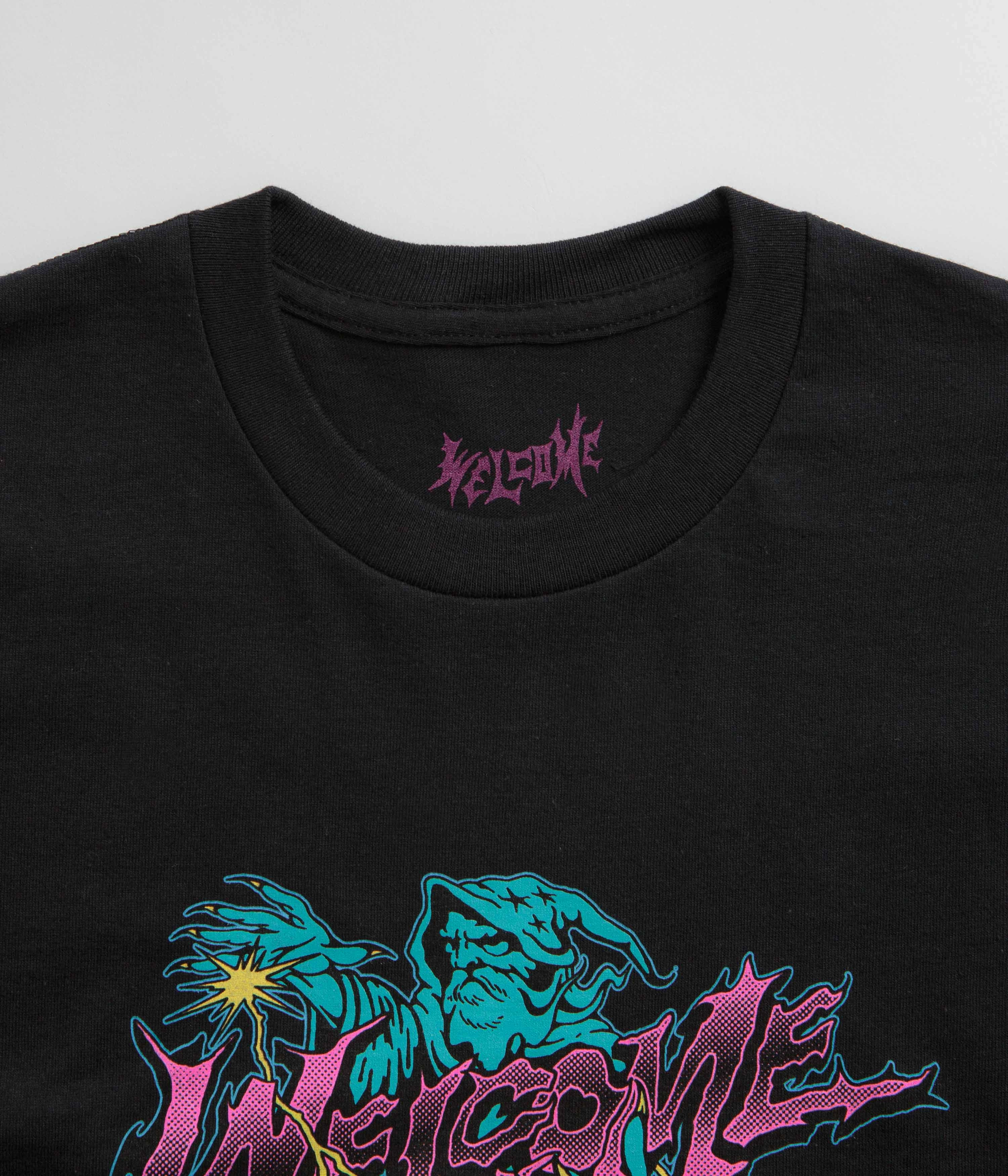 Comfy Fit Classic timelessness Welcome Magnetic T-Shirt - Black