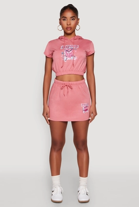 Trendy Style Attitude Be Yourself Mini Skirt